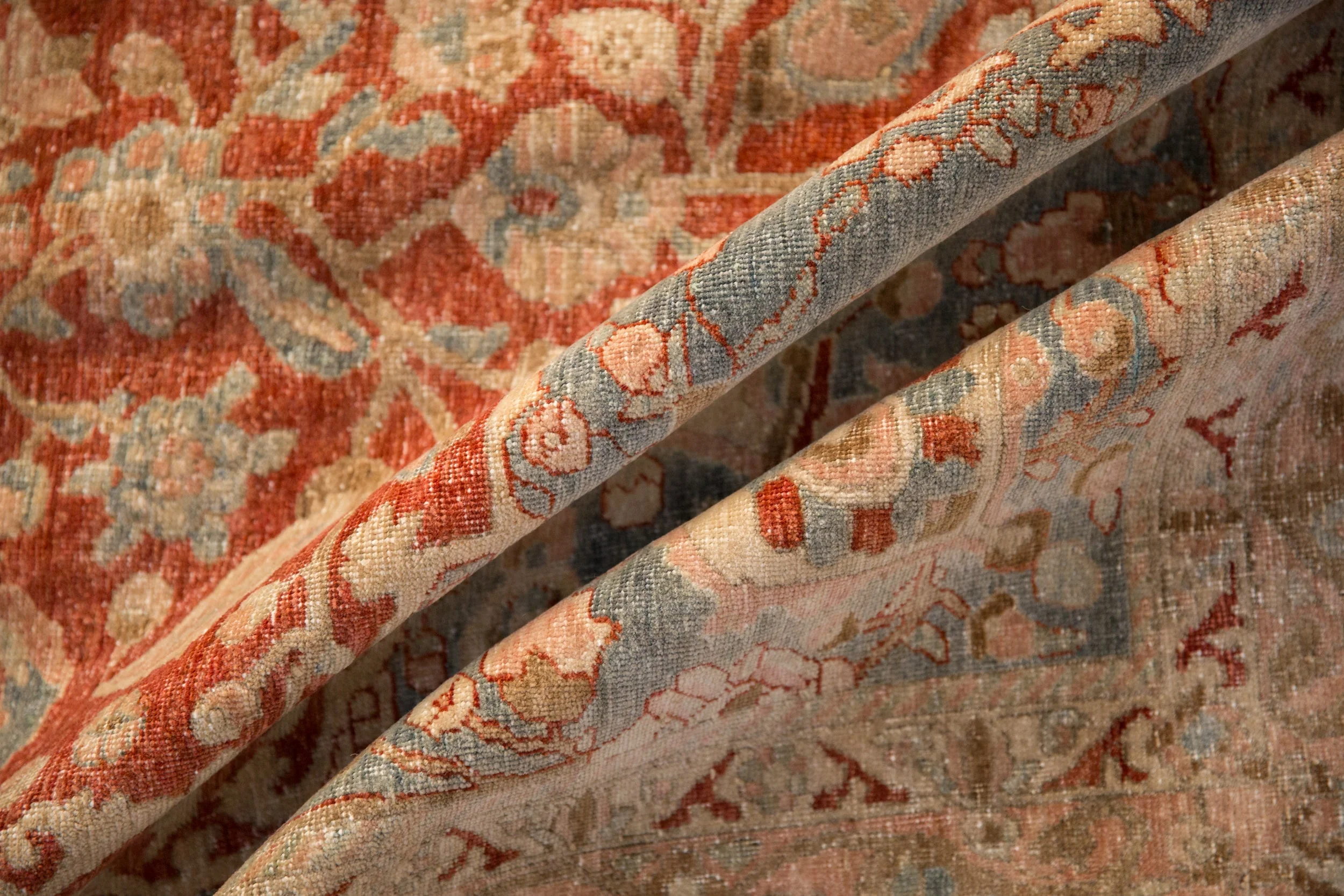 RESERVED 6.5x10.5 Vintage Distressed Tabriz Carpet - Image 11