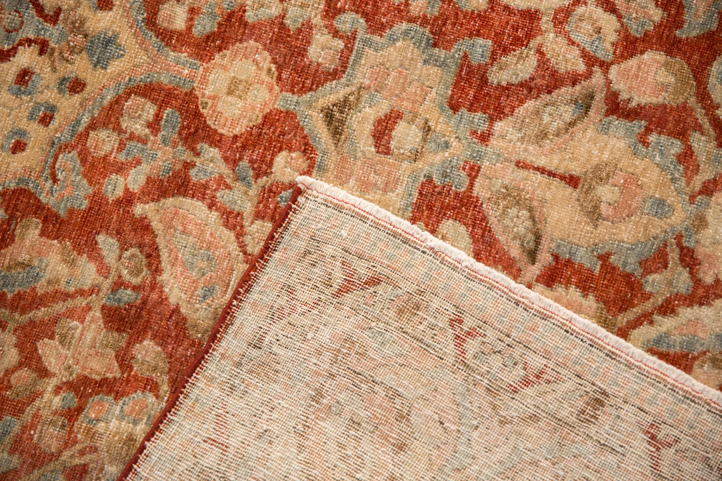 RESERVED 6.5x10.5 Vintage Distressed Tabriz Carpet - Image 12