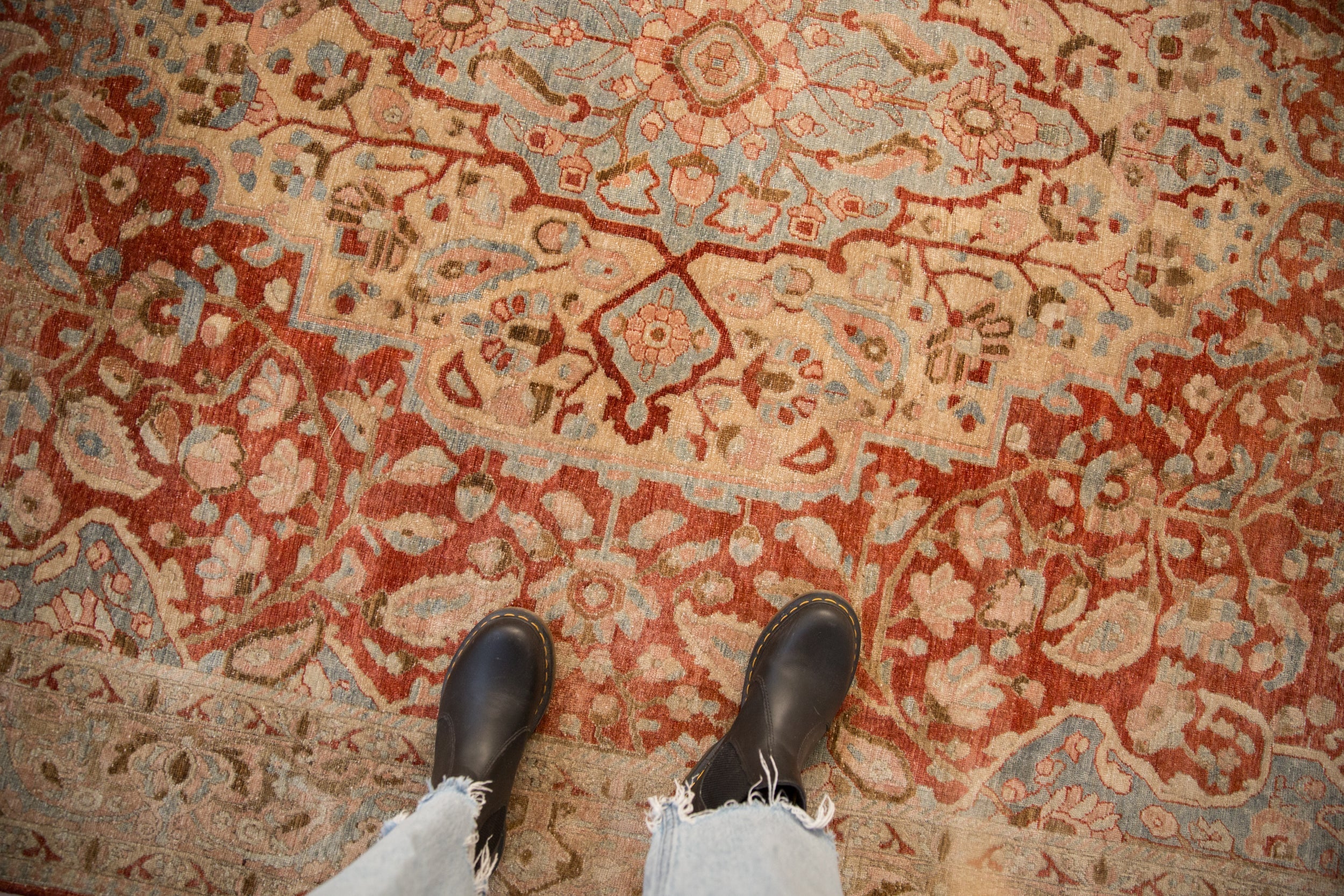 RESERVED 6.5x10.5 Vintage Distressed Tabriz Carpet - Image 2