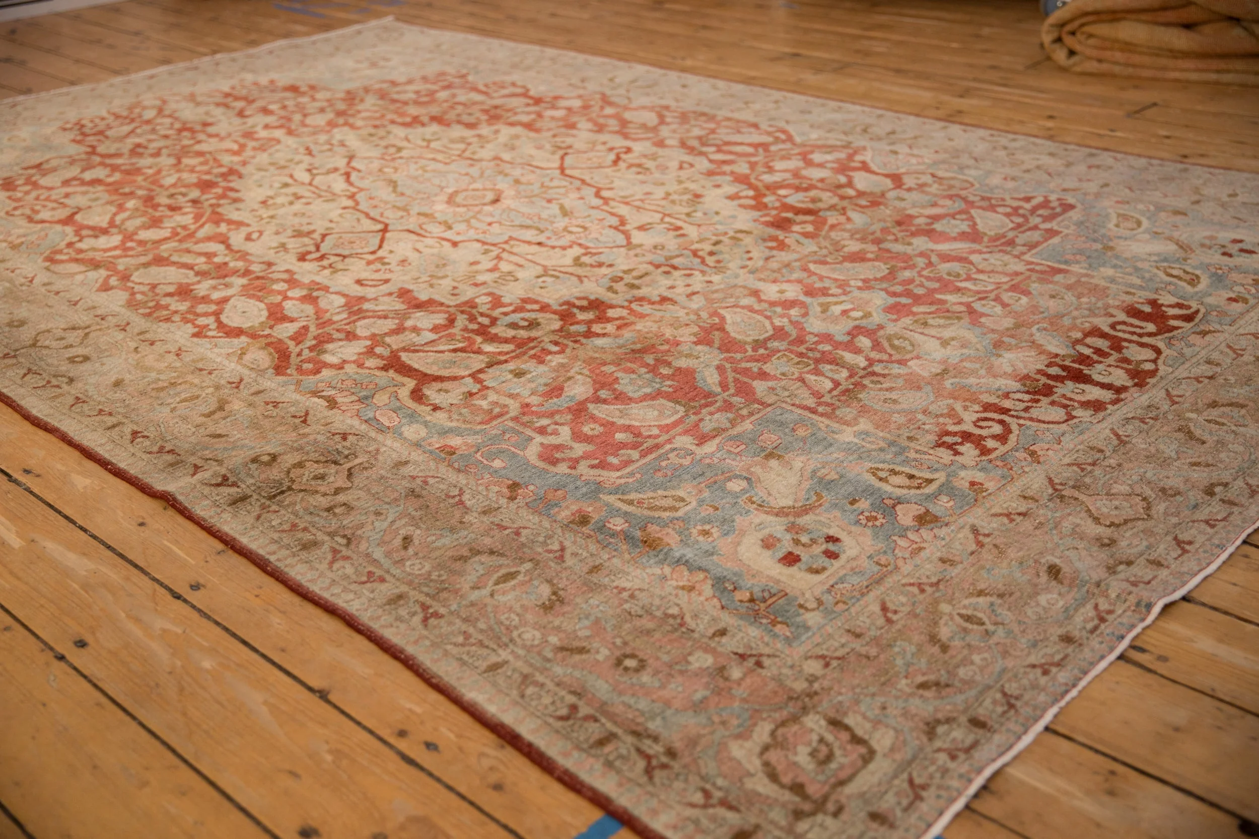 RESERVED 6.5x10.5 Vintage Distressed Tabriz Carpet - Image 4