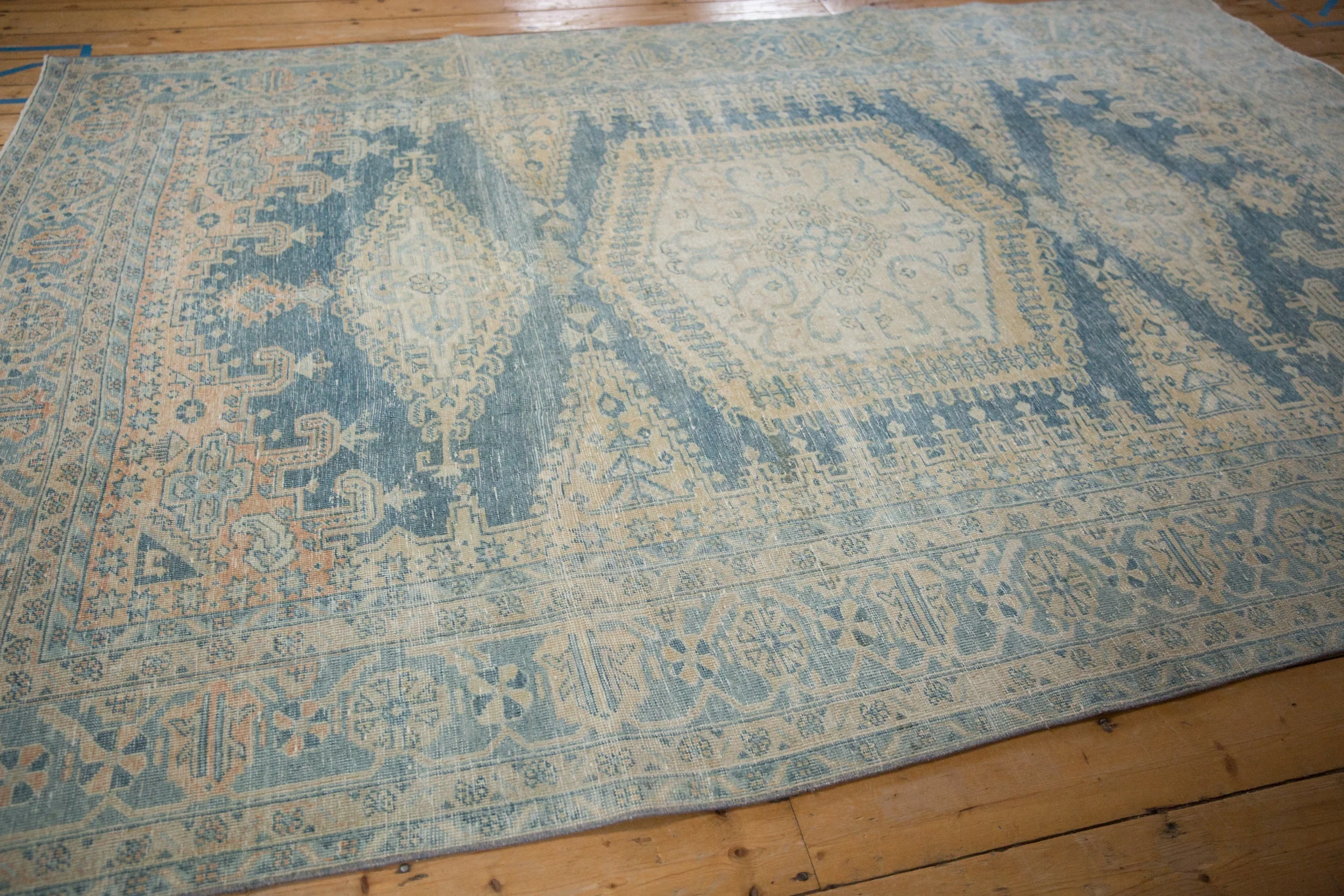 RESERVED 7x10 Vintage Distressed Veece Carpet - Image 7