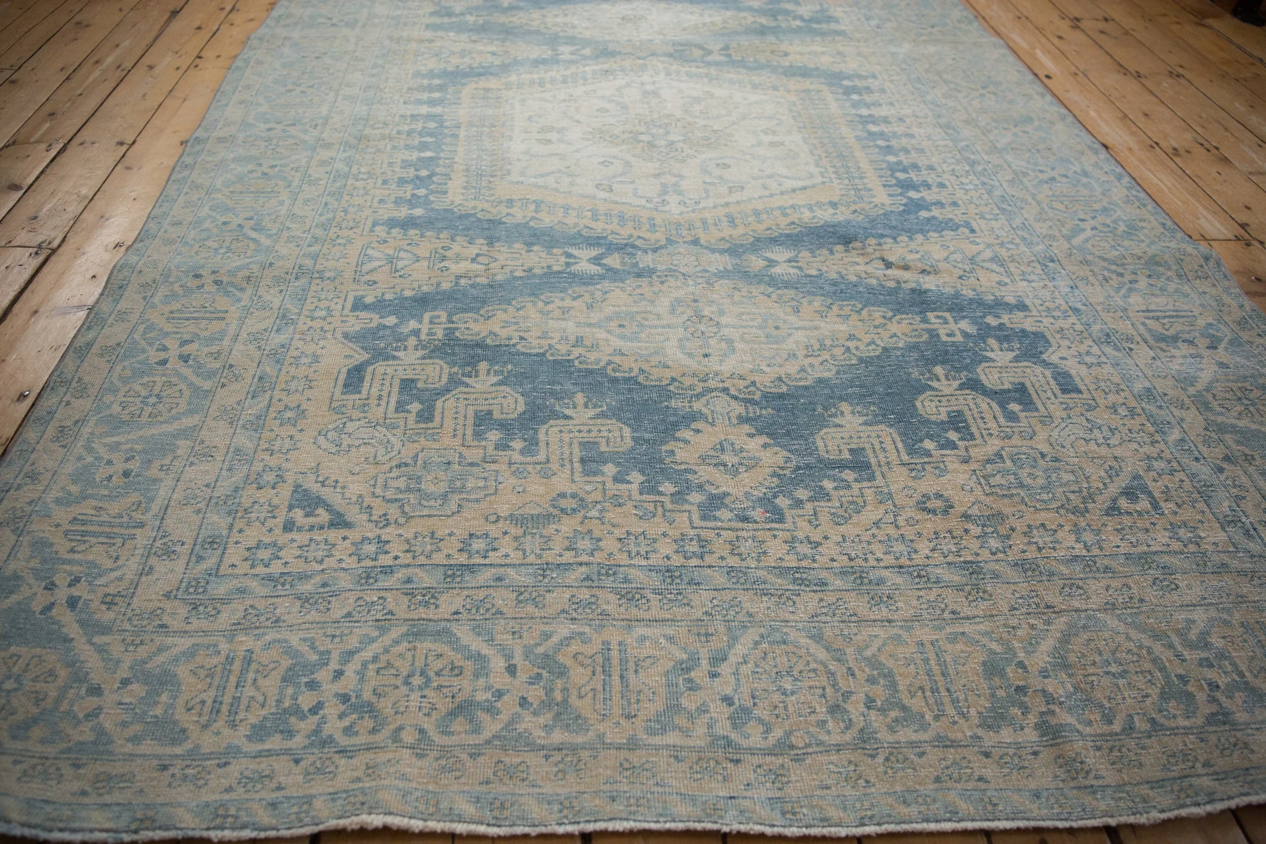 RESERVED 7x10 Vintage Distressed Veece Carpet - Image 8