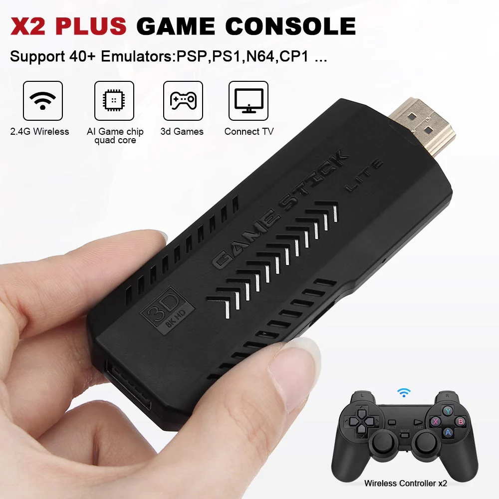 Retro 4K HDMI Game Stick – 30K+ Games with 2 Wireless Controllers - Image 11