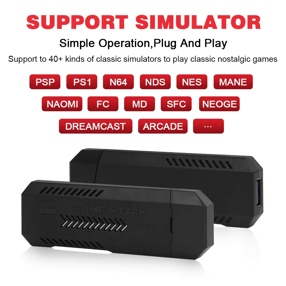 Retro 4K HDMI Game Stick – 30K+ Games with 2 Wireless Controllers - Image 12