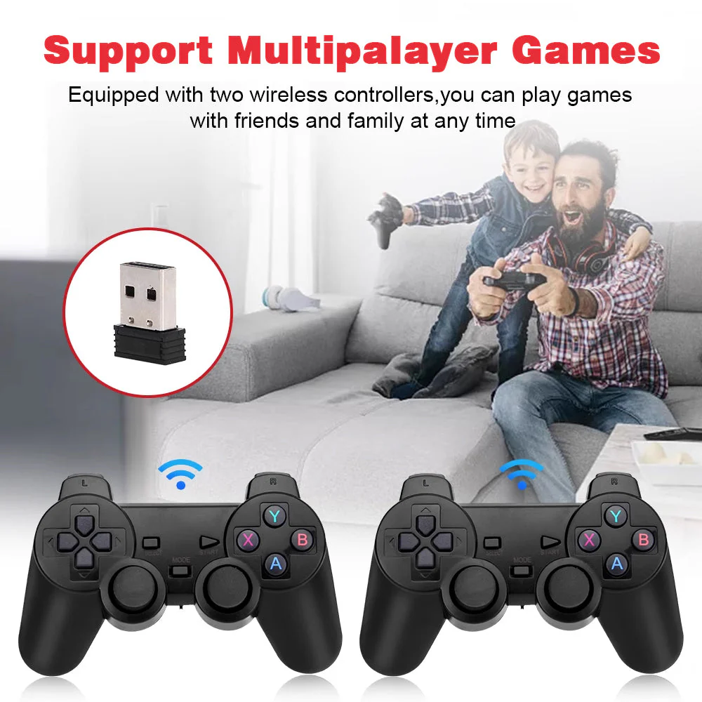 Retro 4K HDMI Game Stick – 30K+ Games with 2 Wireless Controllers - Image 14