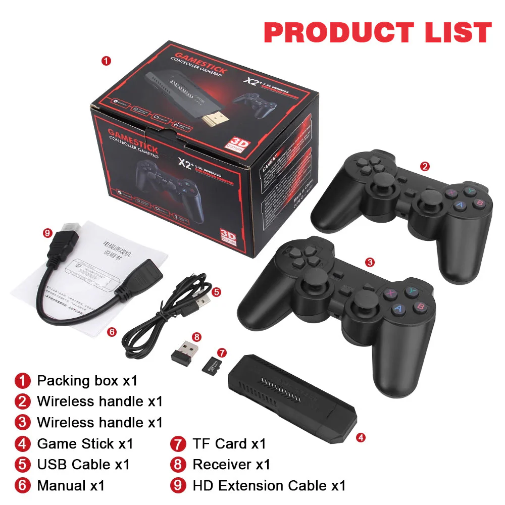 Retro 4K HDMI Game Stick – 30K+ Games with 2 Wireless Controllers - Image 16