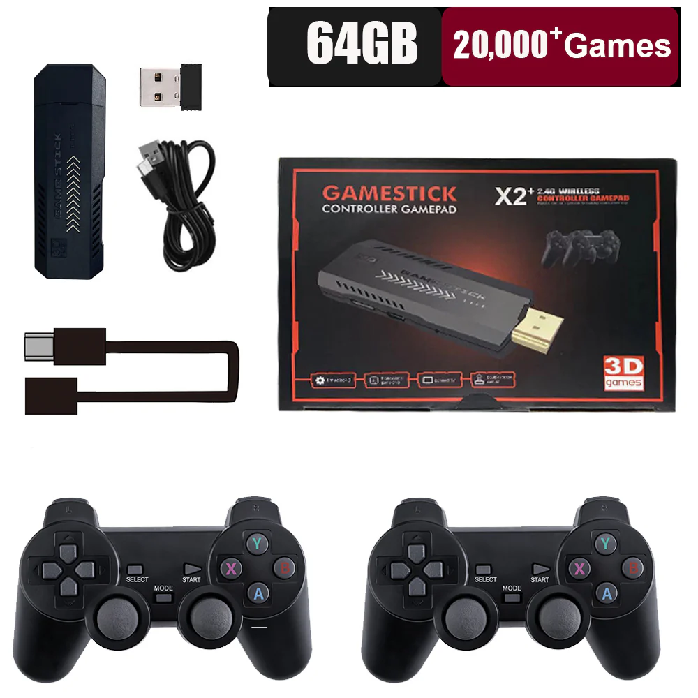 Retro 4K HDMI Game Stick – 30K+ Games with 2 Wireless Controllers - Image 5
