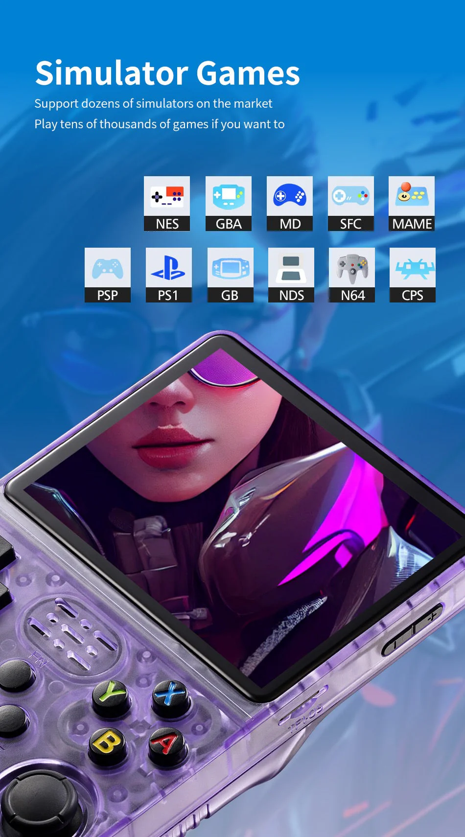 RetroRush Ultimate Retro Handheld Gaming Console – 128GB Pocket Arcade, Hi-Res Screen, 20k Games! - Image 18