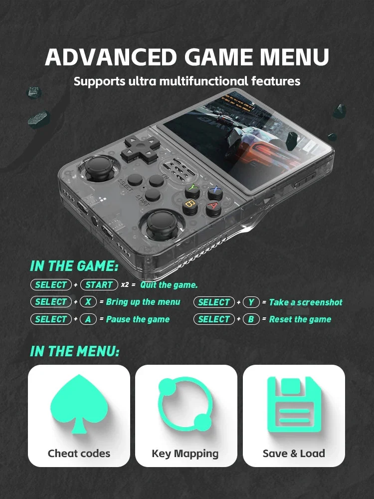RetroRush Ultimate Retro Handheld Gaming Console – 128GB Pocket Arcade, Hi-Res Screen, 20k Games! - Image 54