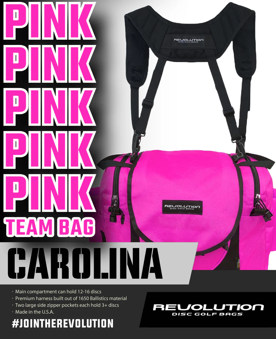 Revolution Carolina Team V3 Disc Golf Bag - Brilliant Rose - Image 9