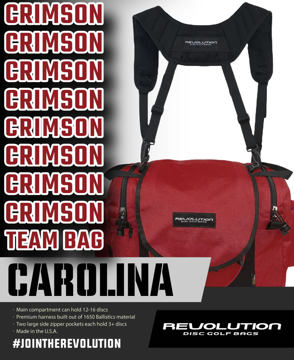 Revolution Carolina Team V3 Disc Golf Bag - Crimson - Image 9