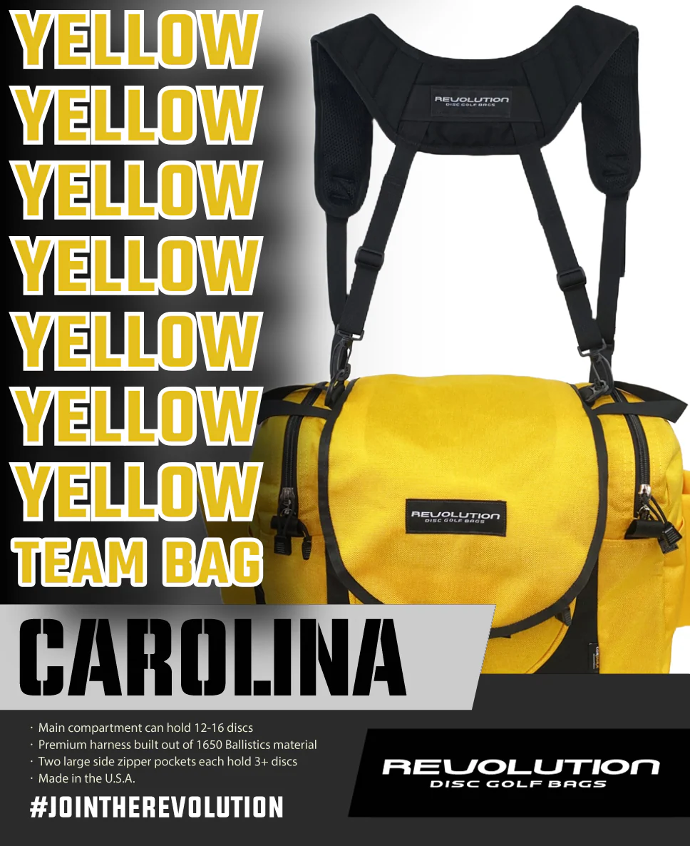 Revolution Carolina Team V3 Disc Golf Bag - Golden Dream - Image 9