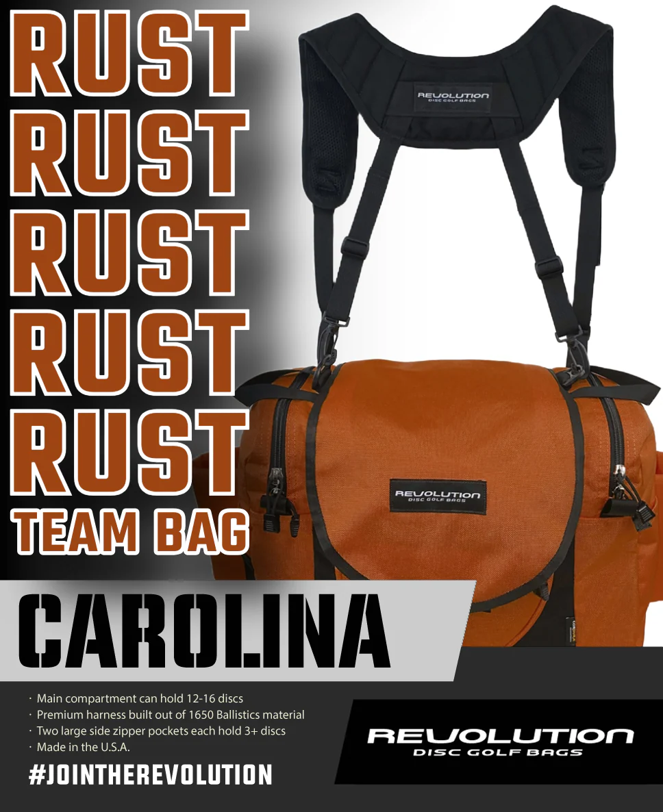 Revolution Carolina Team V3 Disc Golf Bag - Rust - Image 9