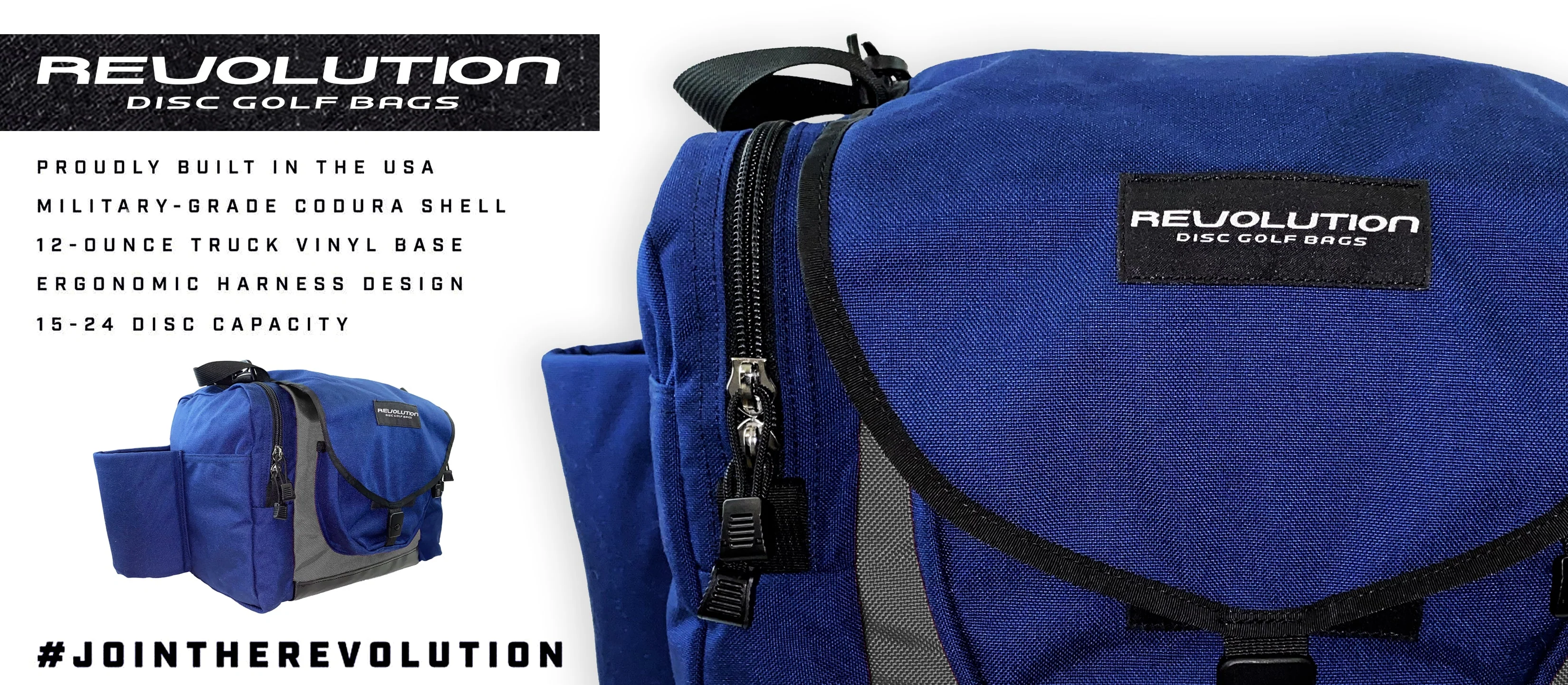 Revolution Carolina Team V3 Disc Golf Bag - Sapphire - Image 19