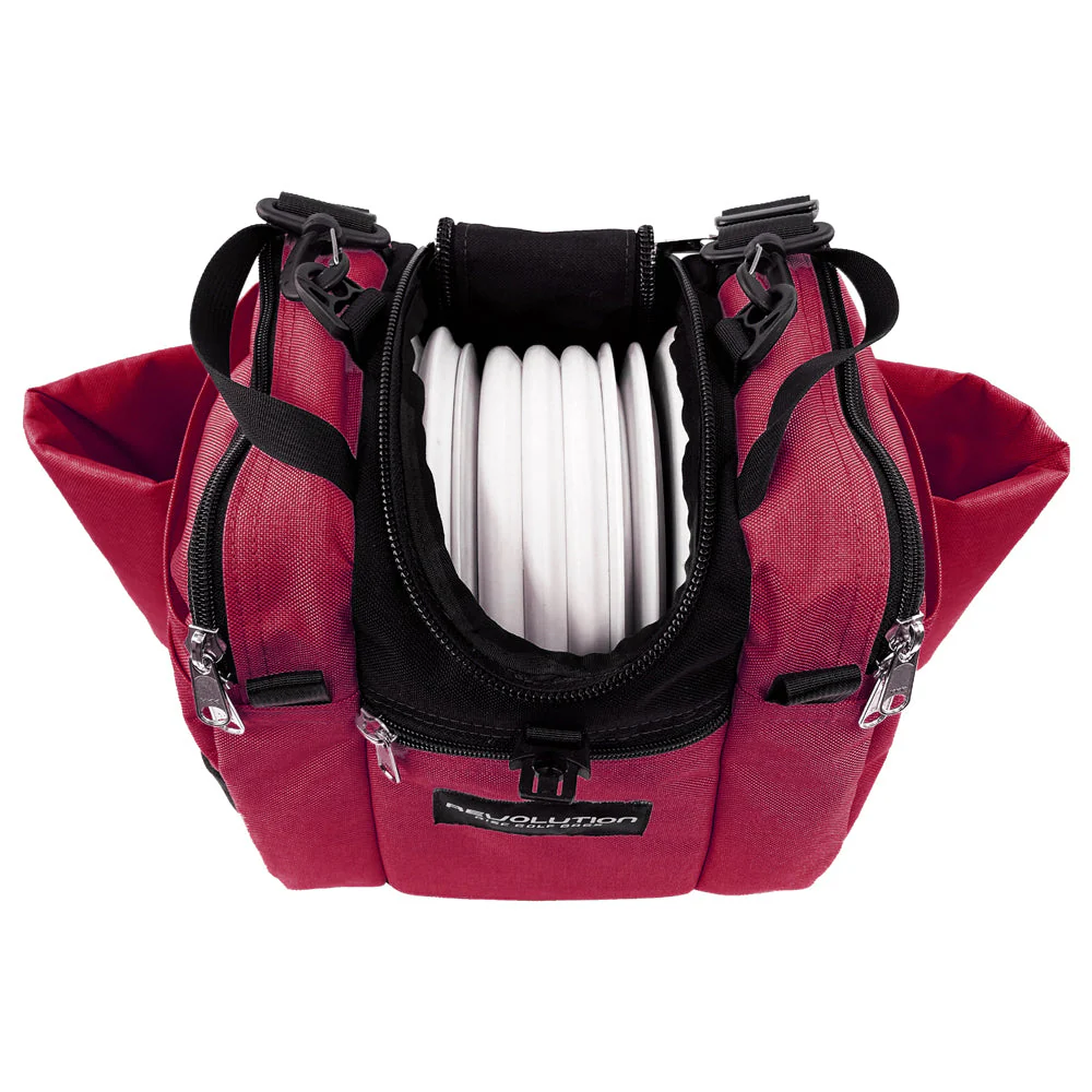 Revolution Mini Deluxe V3 Disc Golf Bag - Crimson - Image 4