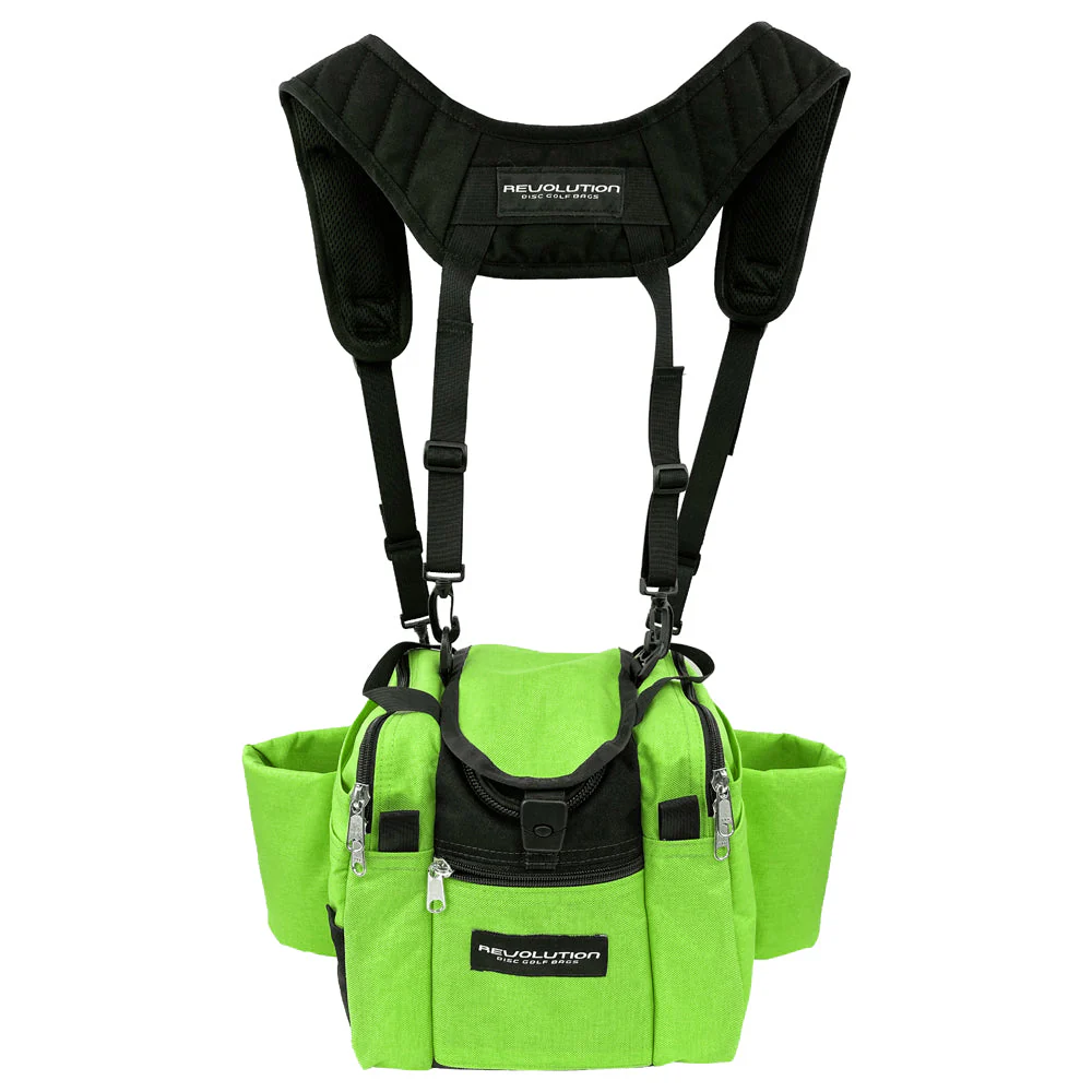 Revolution Mini Deluxe V3 Disc Golf Bag - Lime Green - Image 2