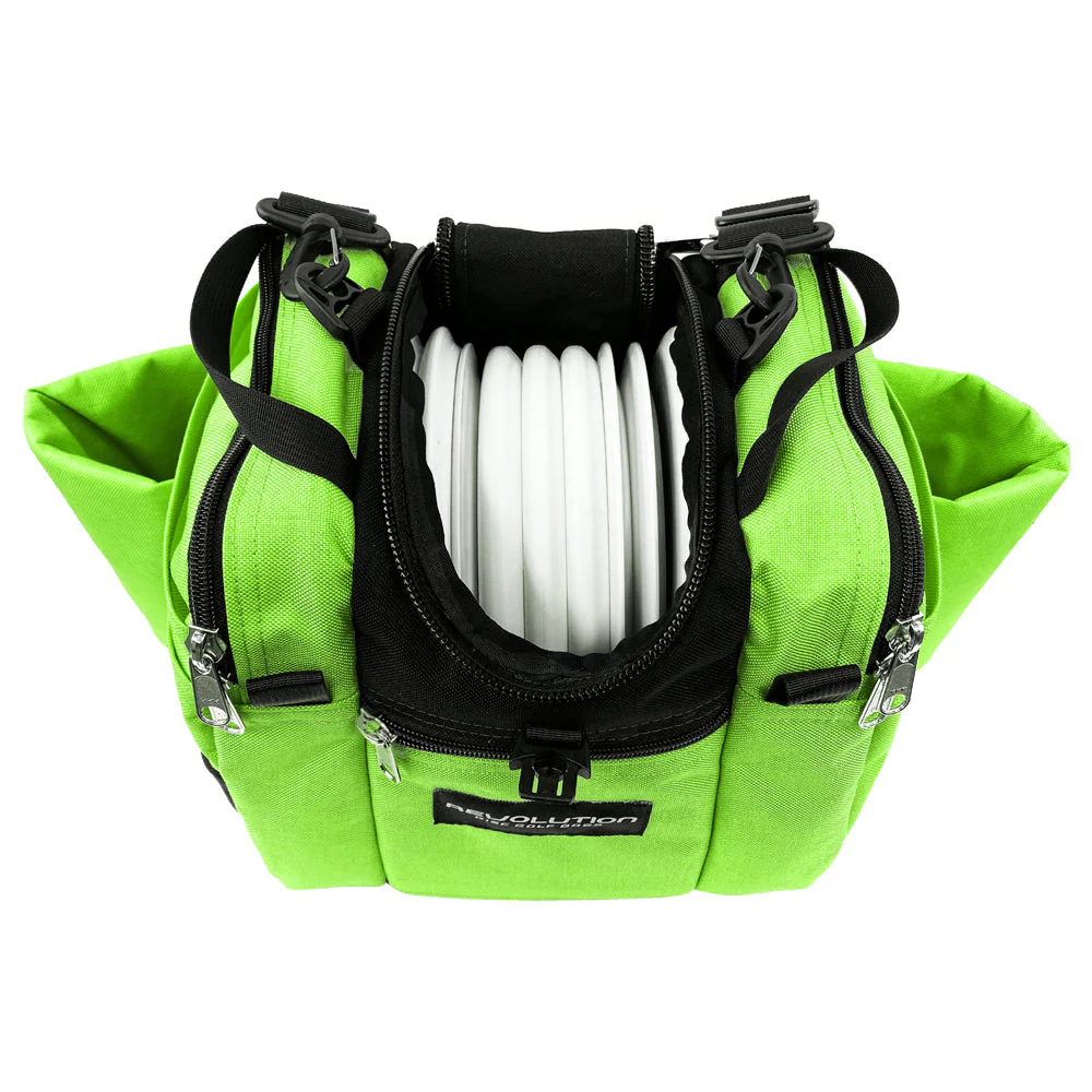 Revolution Mini Deluxe V3 Disc Golf Bag - Lime Green - Image 5