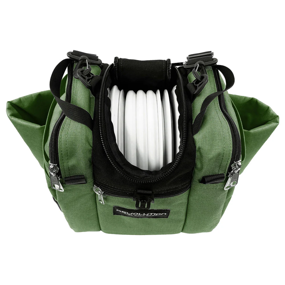 Revolution Mini Deluxe V3 Disc Golf Bag - Olive Green - Image 5