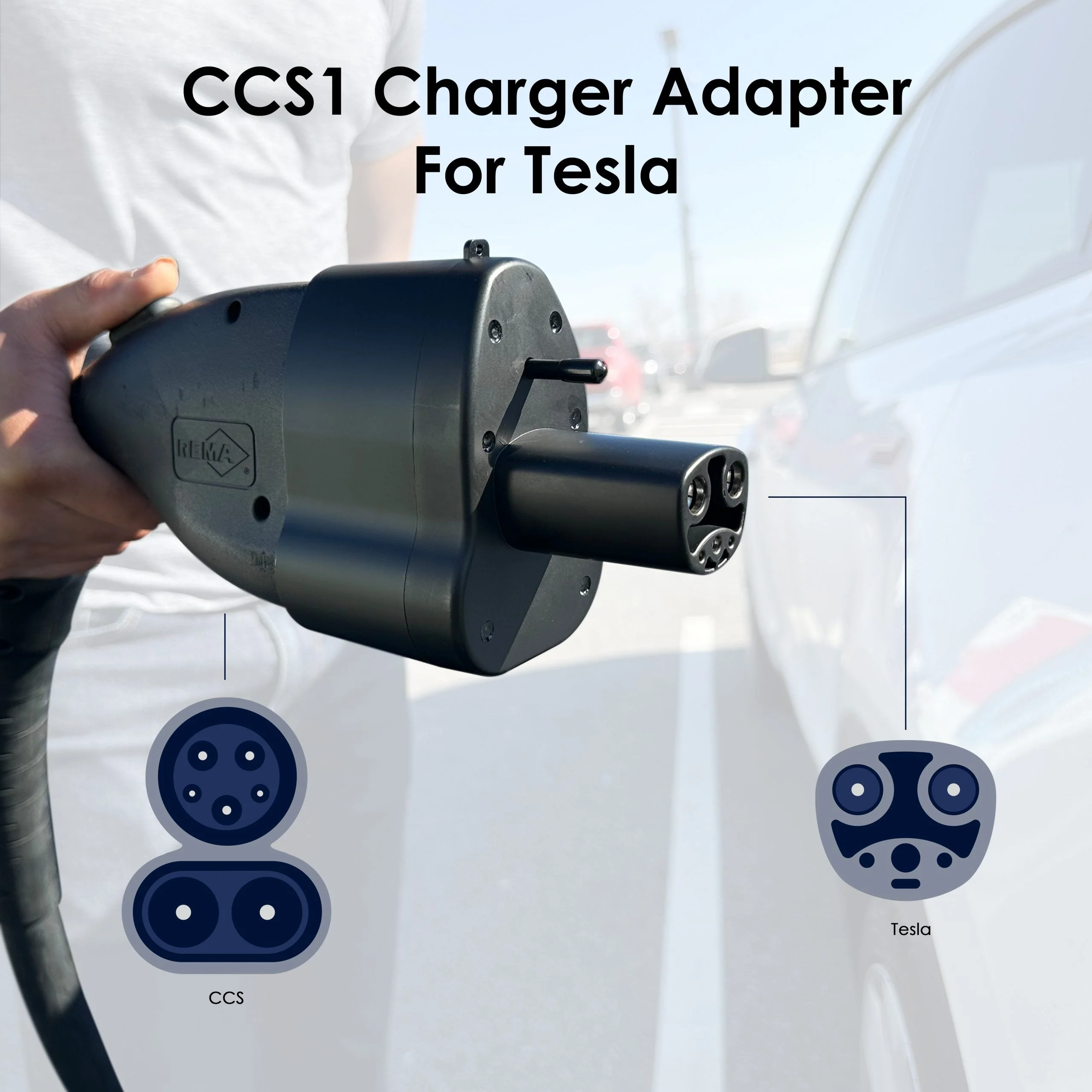 Rexing CCS to Tesla Charging Adapter - Image 2