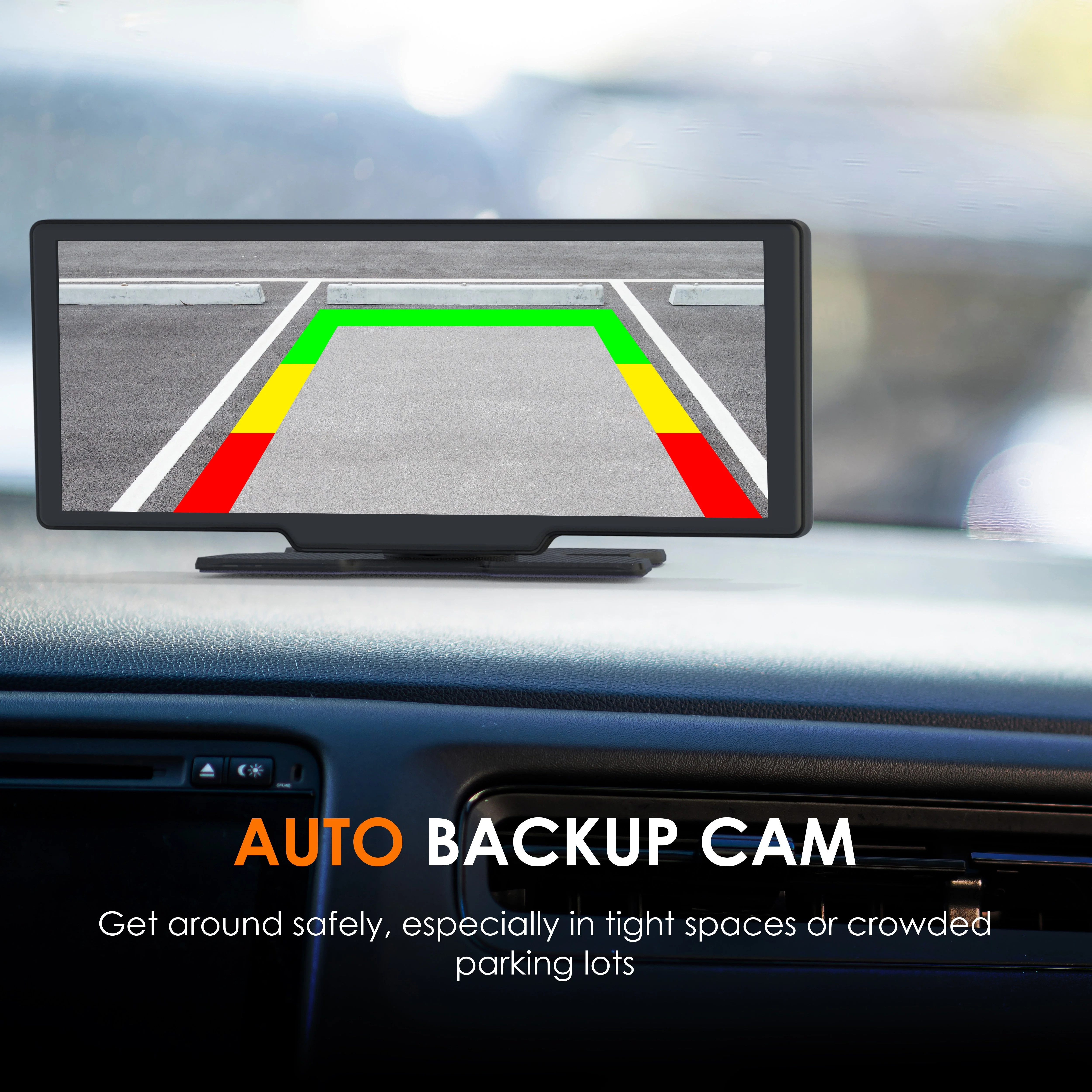 REXING CPDuo Pro – Wireless Apple CarPlay / Android Auto Receiver with 10.26-inch LCD Touchscreen - Image 4