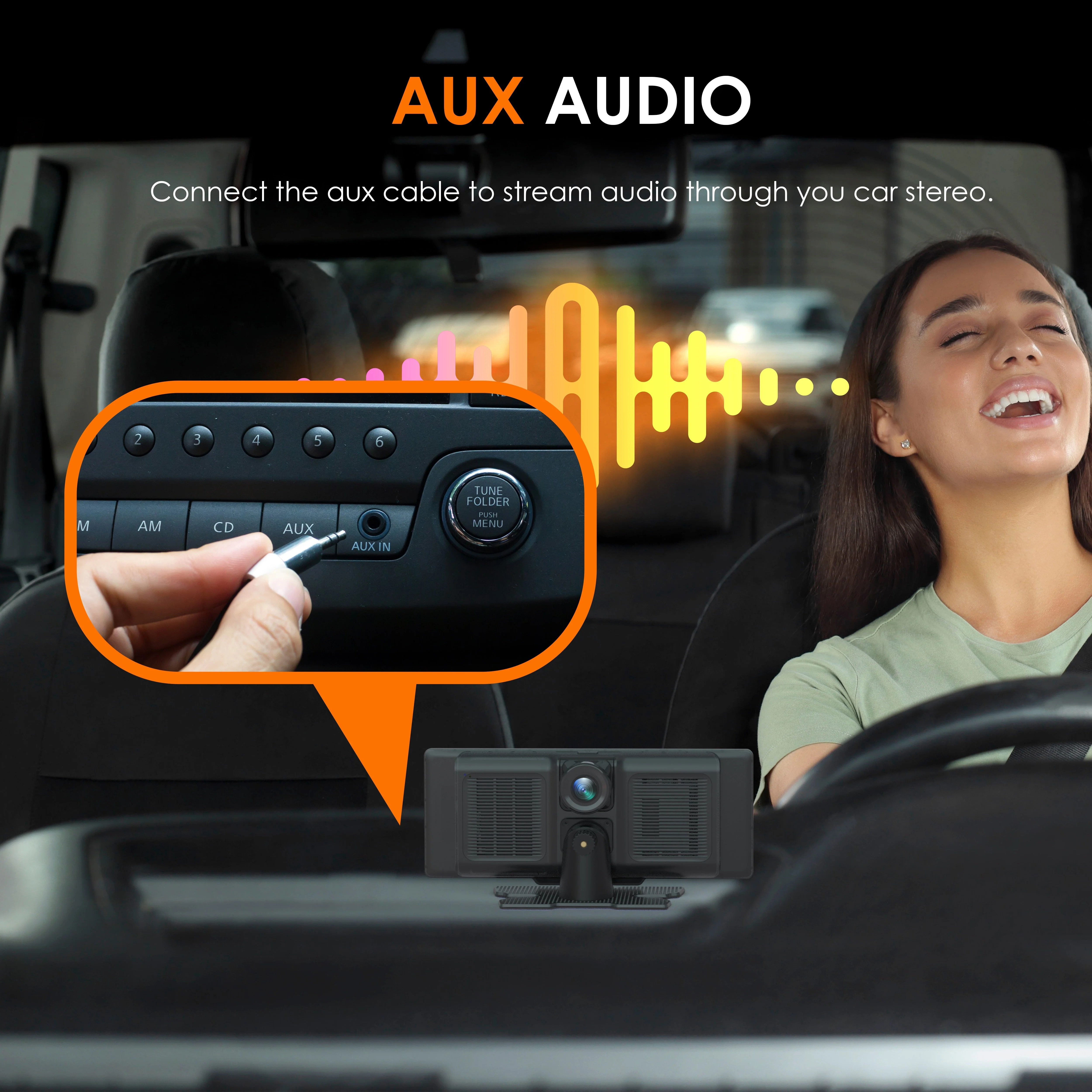 REXING CPDuo Pro – Wireless Apple CarPlay / Android Auto Receiver with 10.26-inch LCD Touchscreen - Image 8