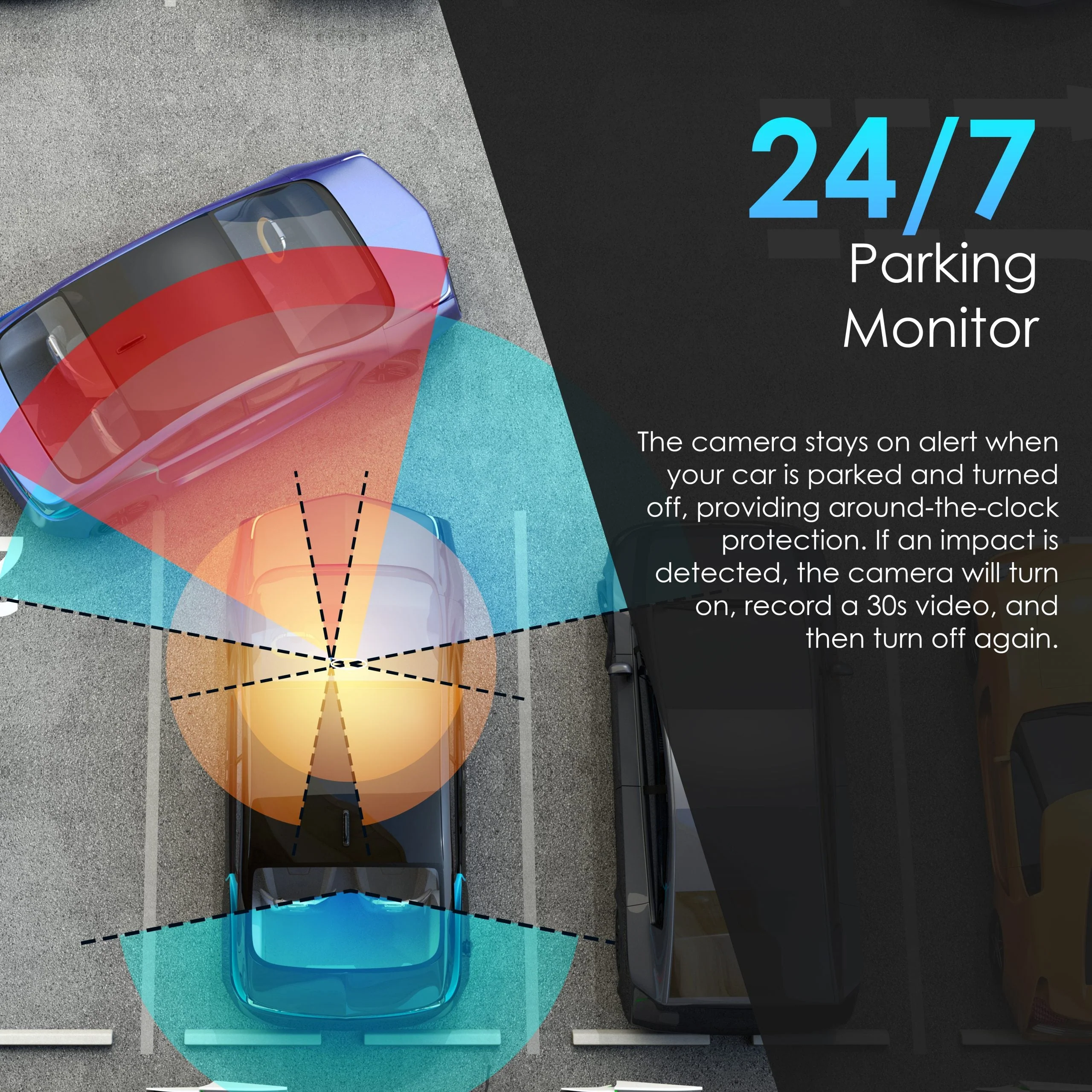 Rexing L4 Series 4-Channel Dash Cams with Ultra-Wide Angle, Wi-Fi, Night Vision, and GPS, App Control, Loop Recording, Collision Sensor - Image 6