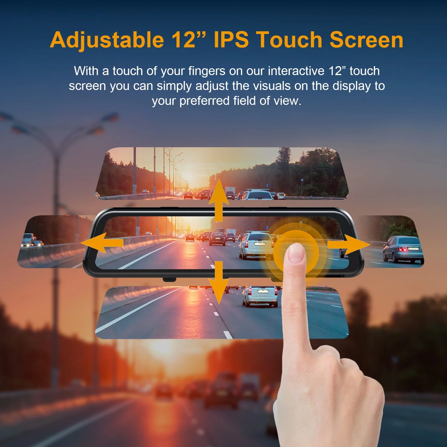 Rexing M2 Smart BSD ADAS Dual Mirror Dash Cam 1080p (Front+Rear) with GPS - Image 4