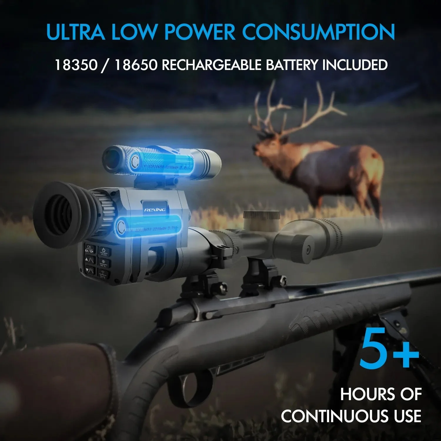 Rexing NVS1 Digital Infrared Night Vision Scope Camera HD Video Recording with Wi-Fi - Image 3