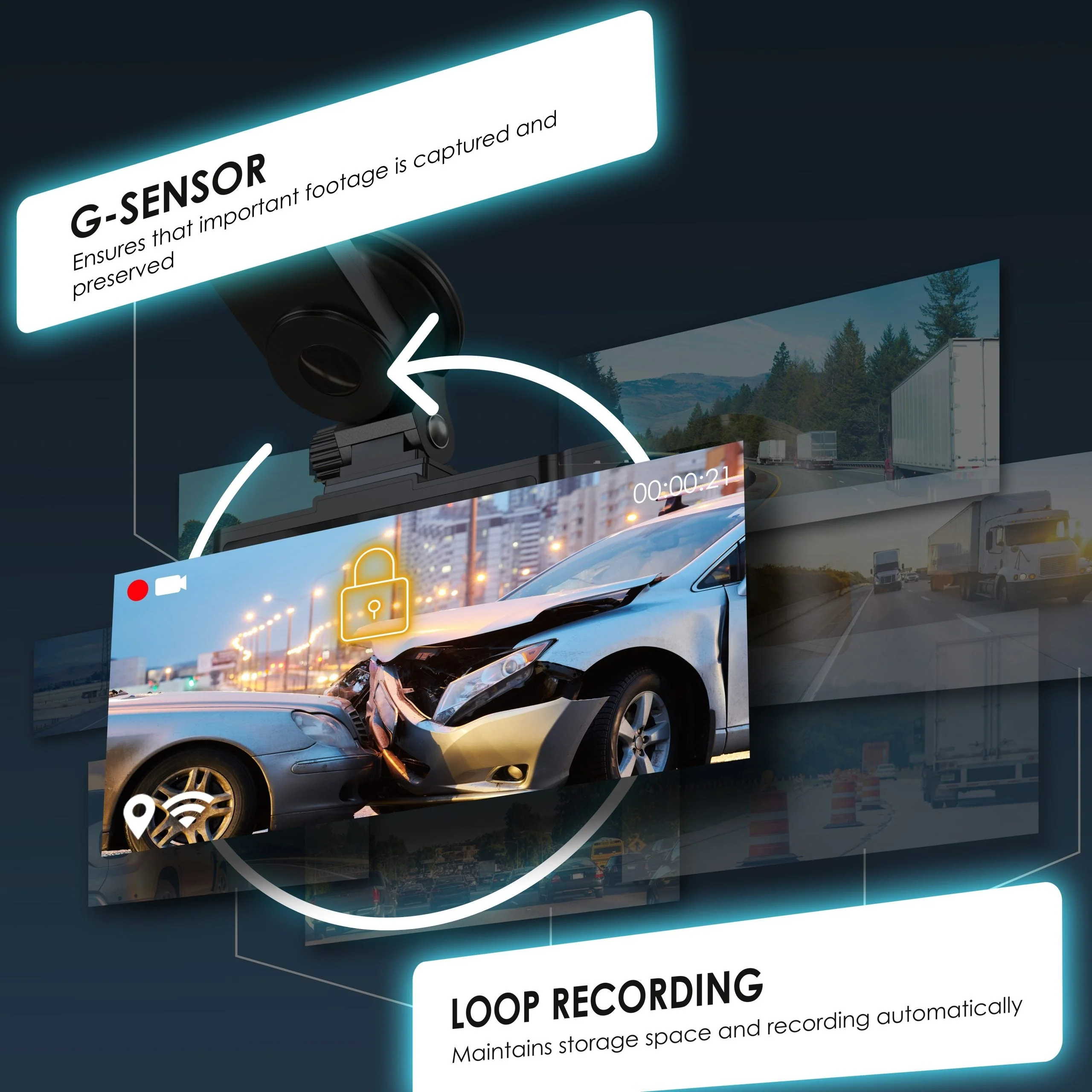 Rexing R316 4K Dash Cam with Wi-Fi & GPS - Image 4
