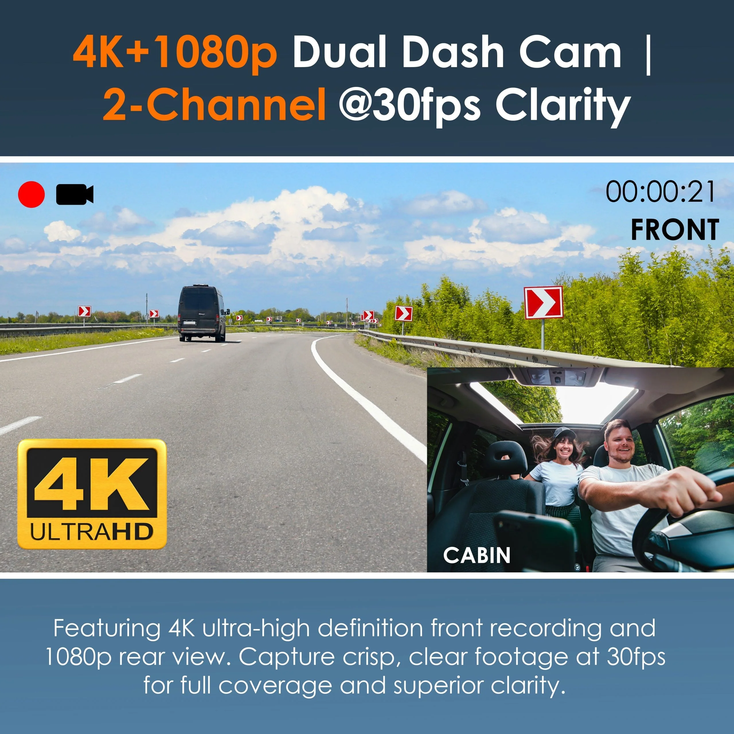 Rexing R316 4K Dash Cam with Wi-Fi & GPS - Image 6
