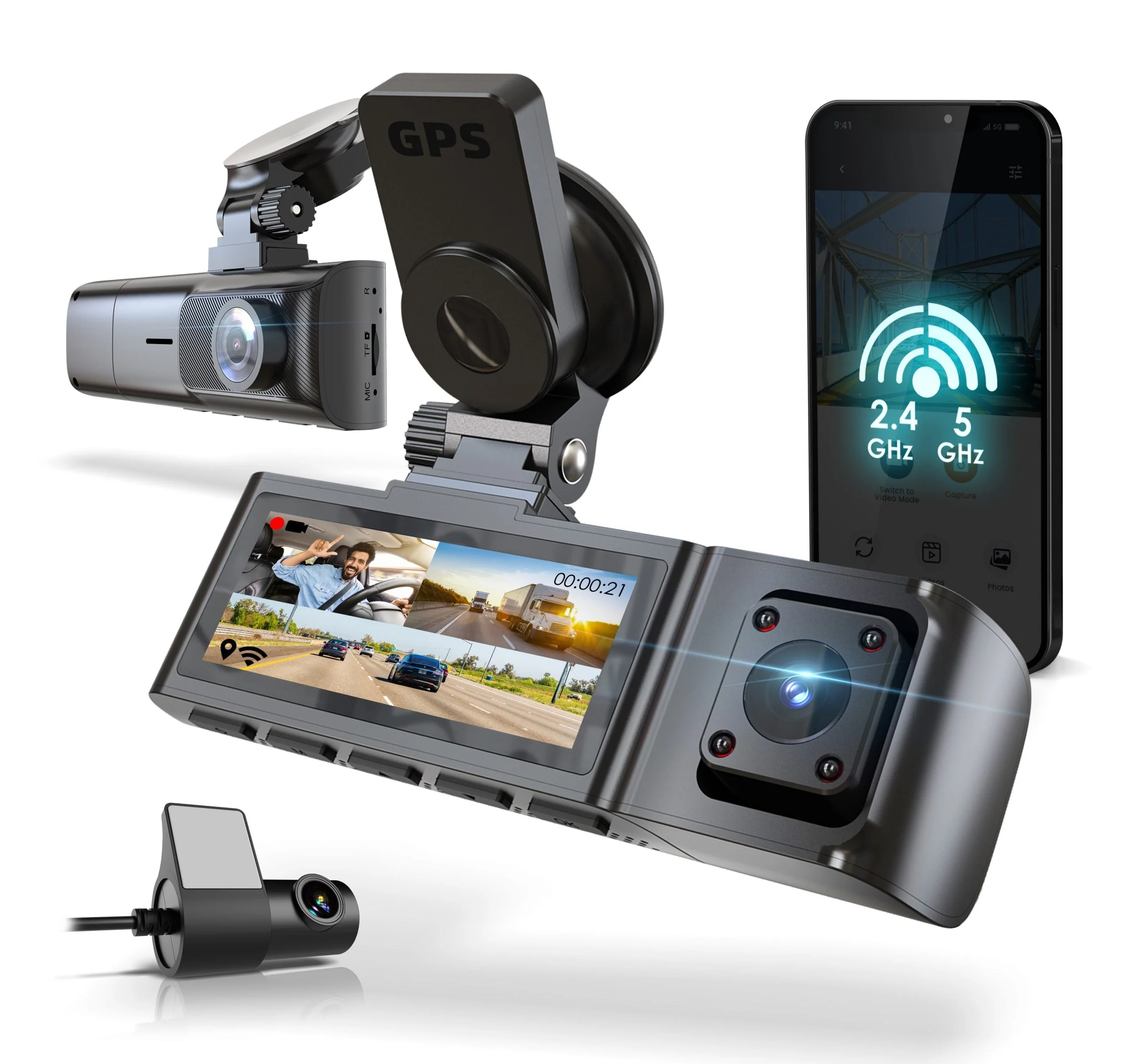 Rexing R316 4K Dash Cam with Wi-Fi & GPS - Image 9
