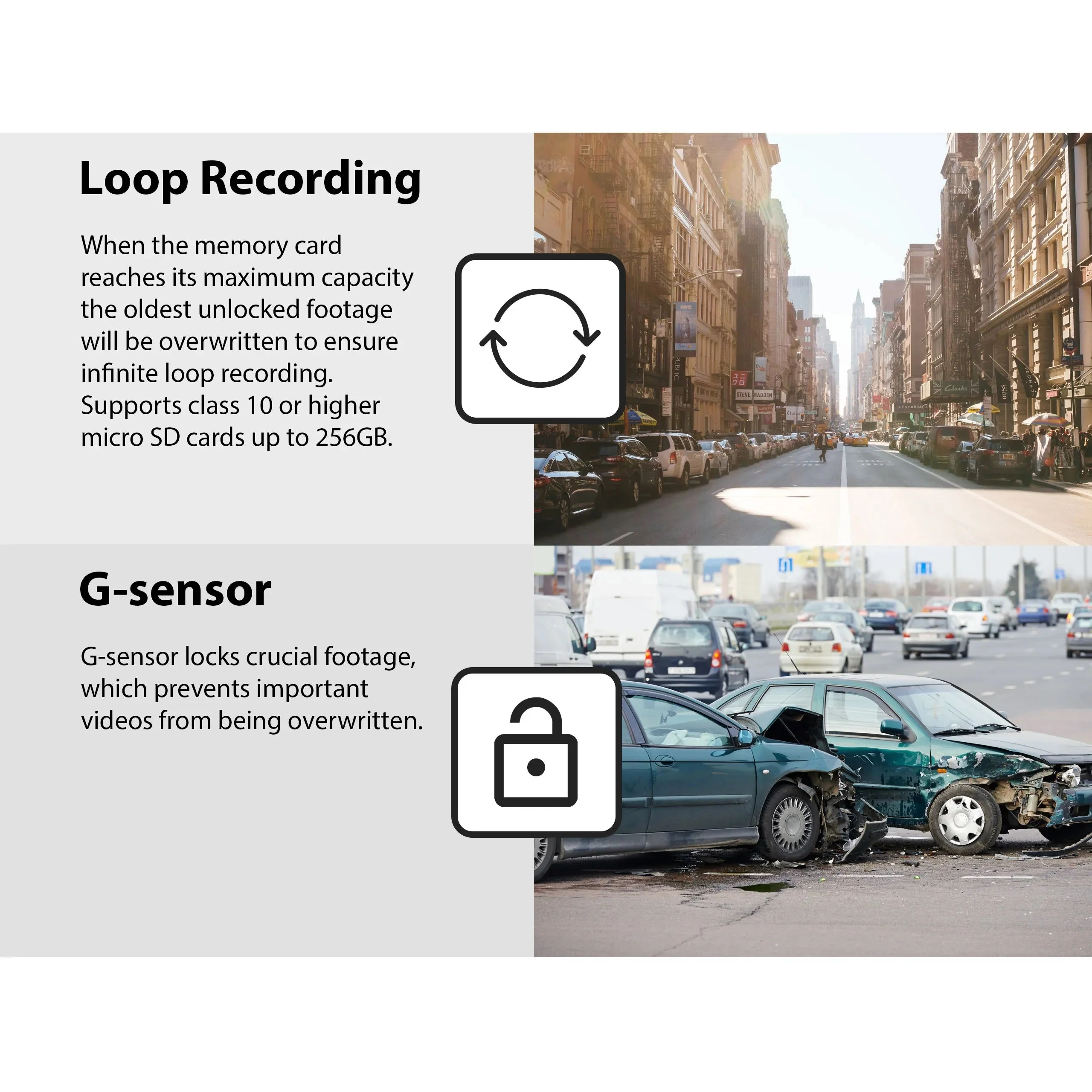 Rexing V1P Pro Dual 1080p Full HD Front and Rear Dash Cam with Wi-Fi and Built-in GPS Logger - Image 6