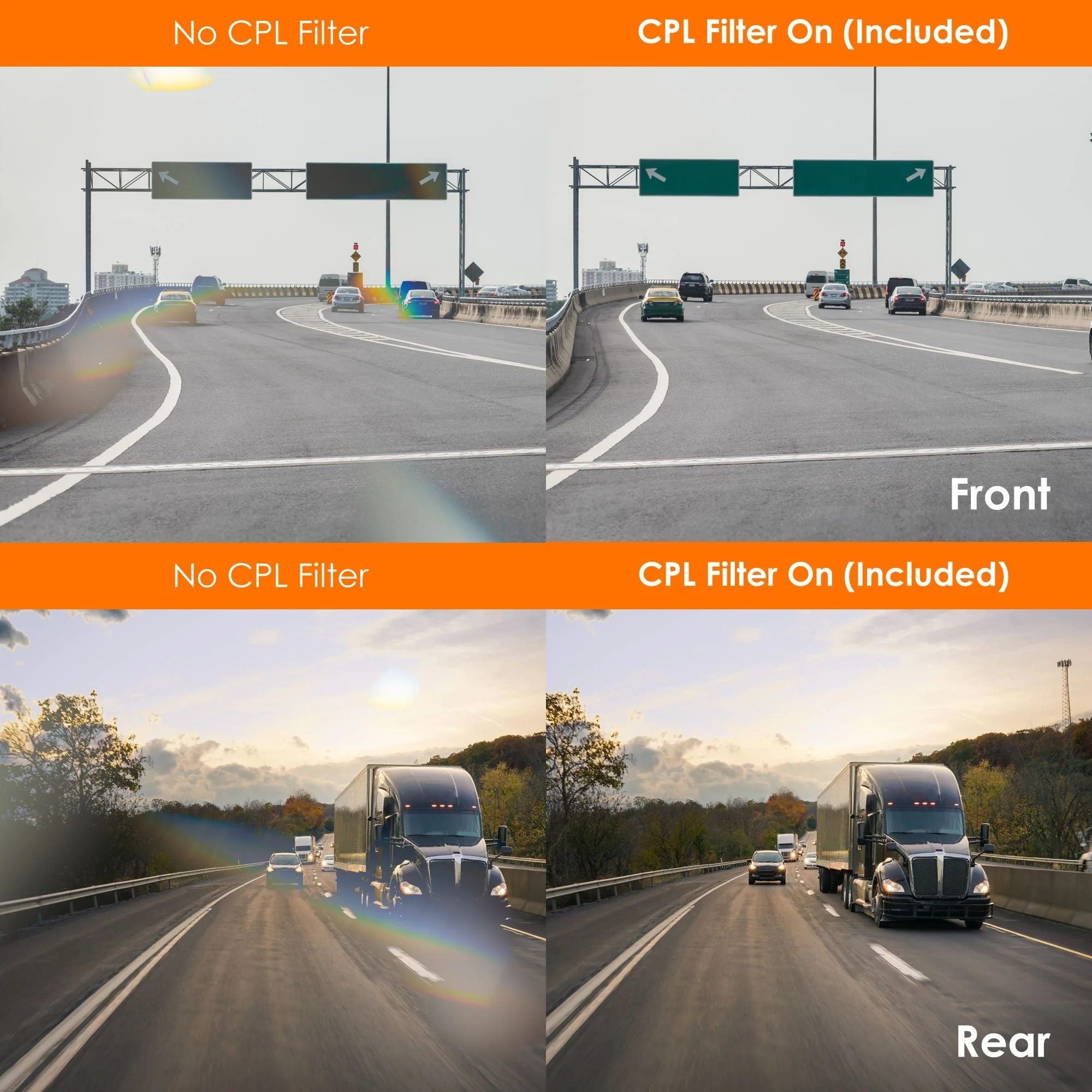 Rexing V1P SE 4K Dual Channel Car Dash Cam w/ GPS, Wi-Fi & Bonus CPL Filters - Image 5