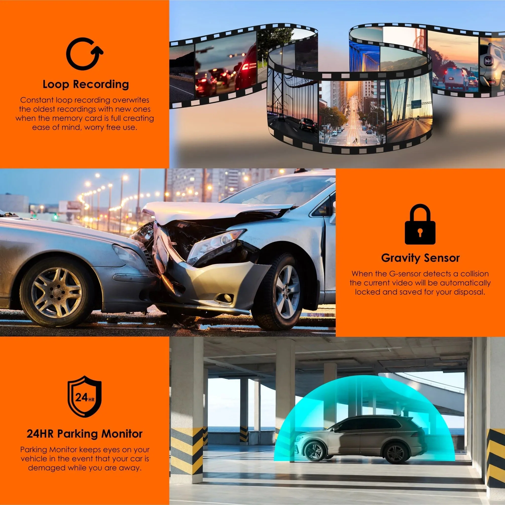 Rexing V55 Dash Cam – 4K Modular Capabilities, 5.0 GHz Wi-Fi, and GPS Car Dash Camera Recorder - Image 6
