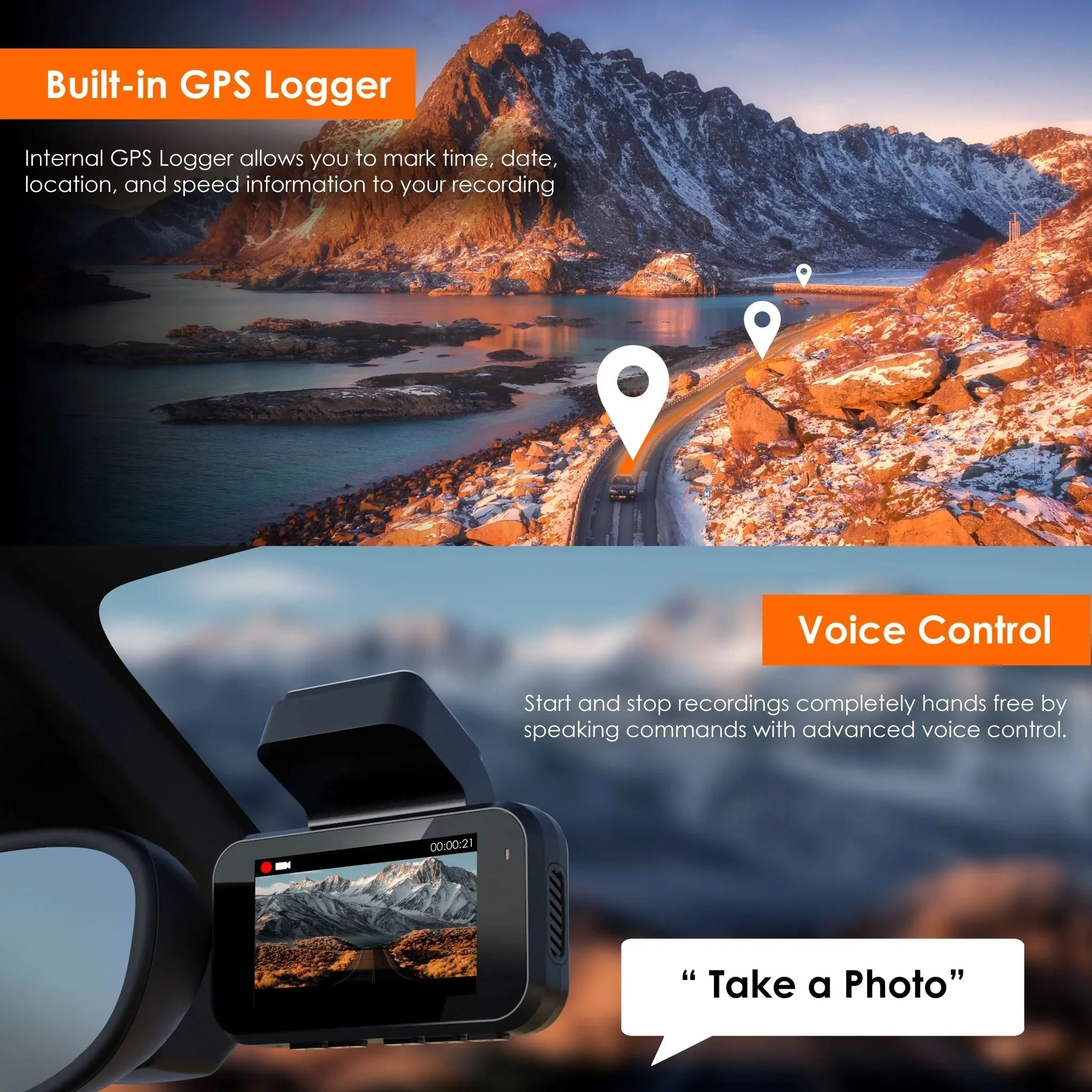 Rexing V55 Dash Cam – 4K Modular Capabilities, 5.0 GHz Wi-Fi, and GPS Car Dash Camera Recorder - Image 7