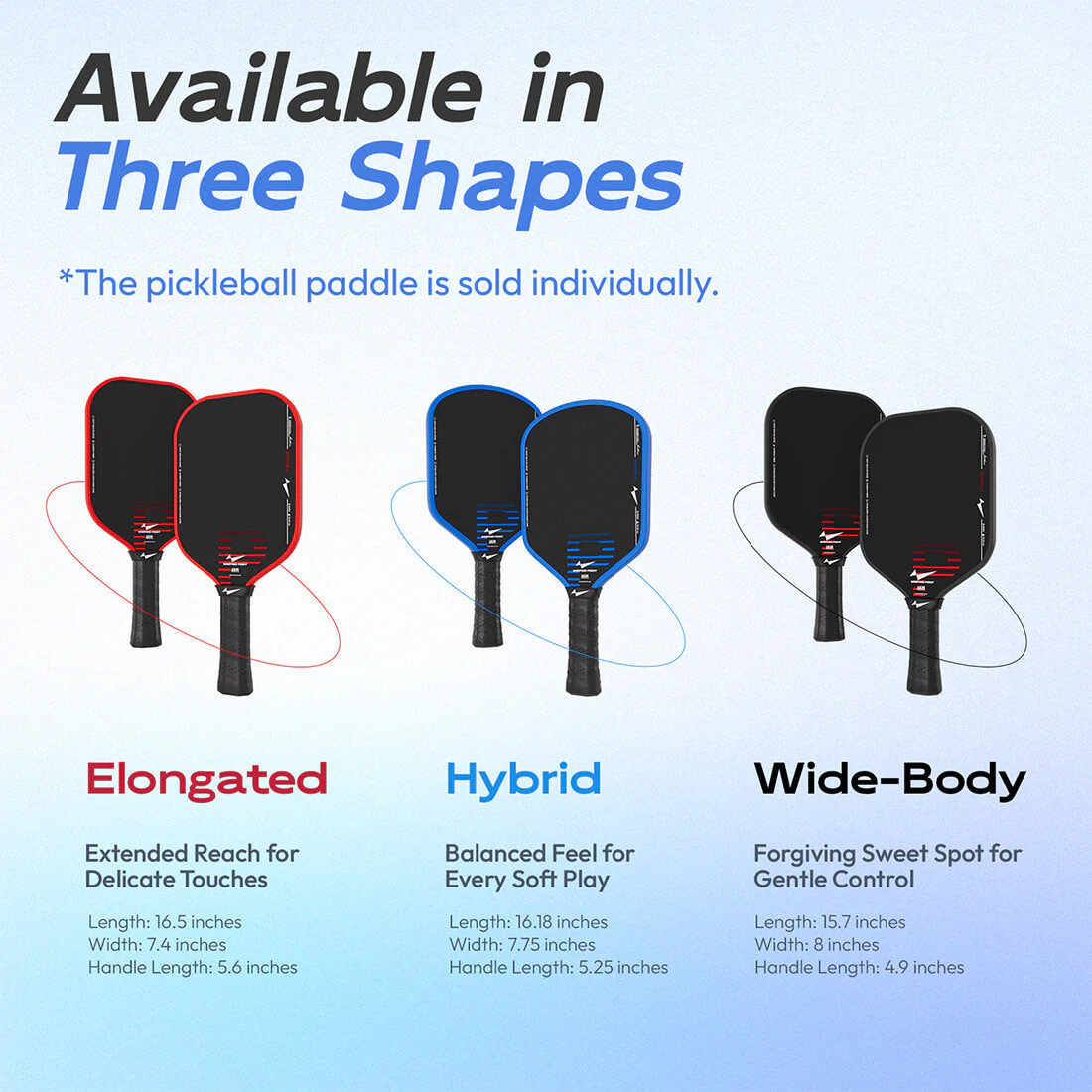 Rhythm Pickleball Paddle - Elongated - Image 5
