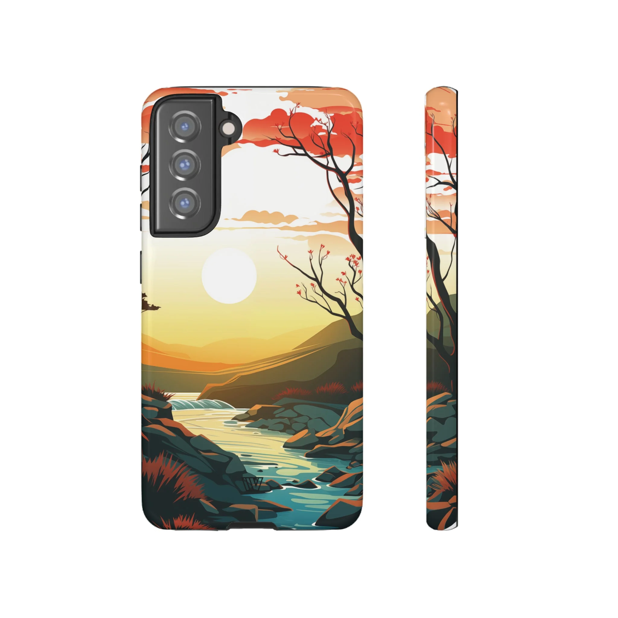RIVER SUNSET | Tough Phone Case - Image 33