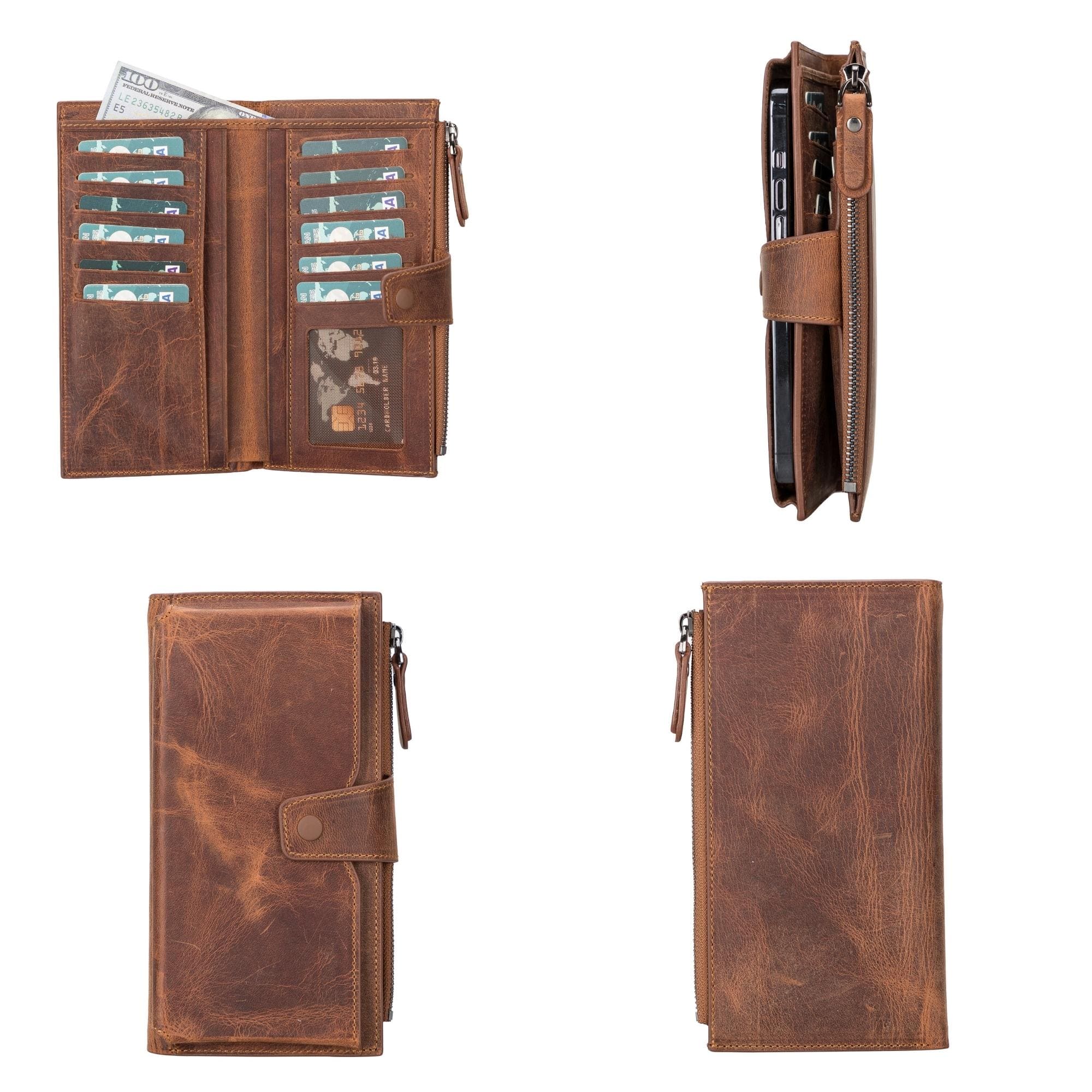 Riverton Women's Leather Wallet with Cell Phone Section - Image 2