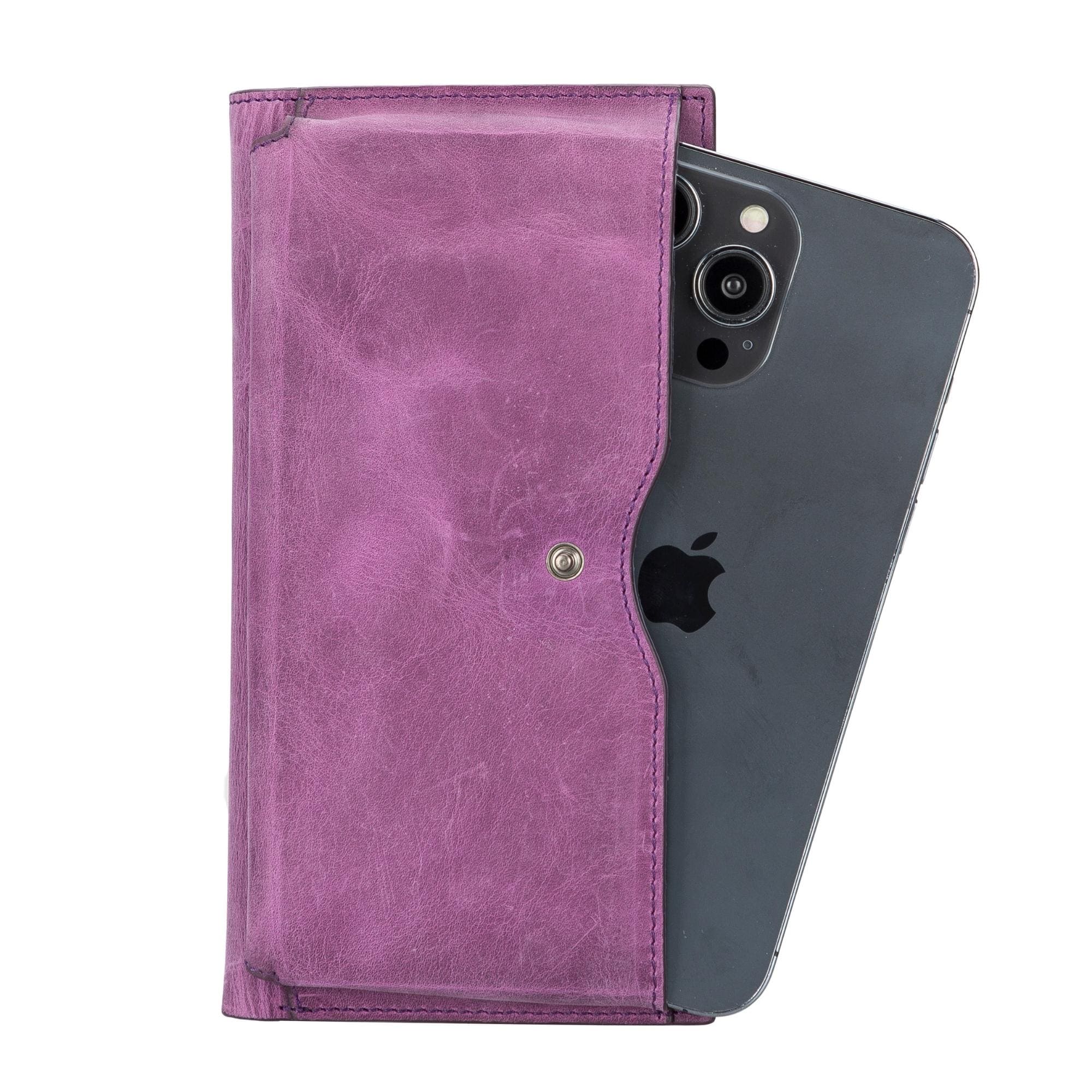 Riverton Women's Leather Wallet with Cell Phone Section - Image 7