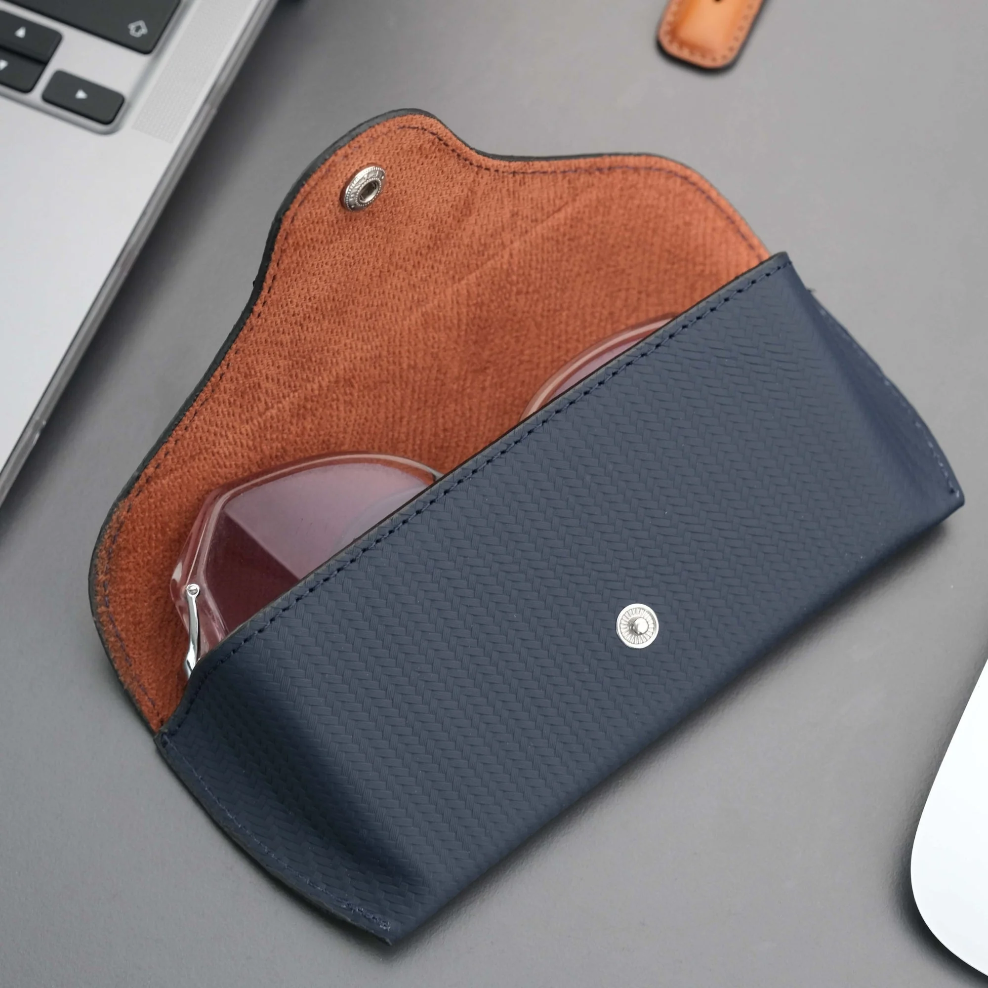 Rochester Full-Grain Leather Eyeglass Case - Image 28