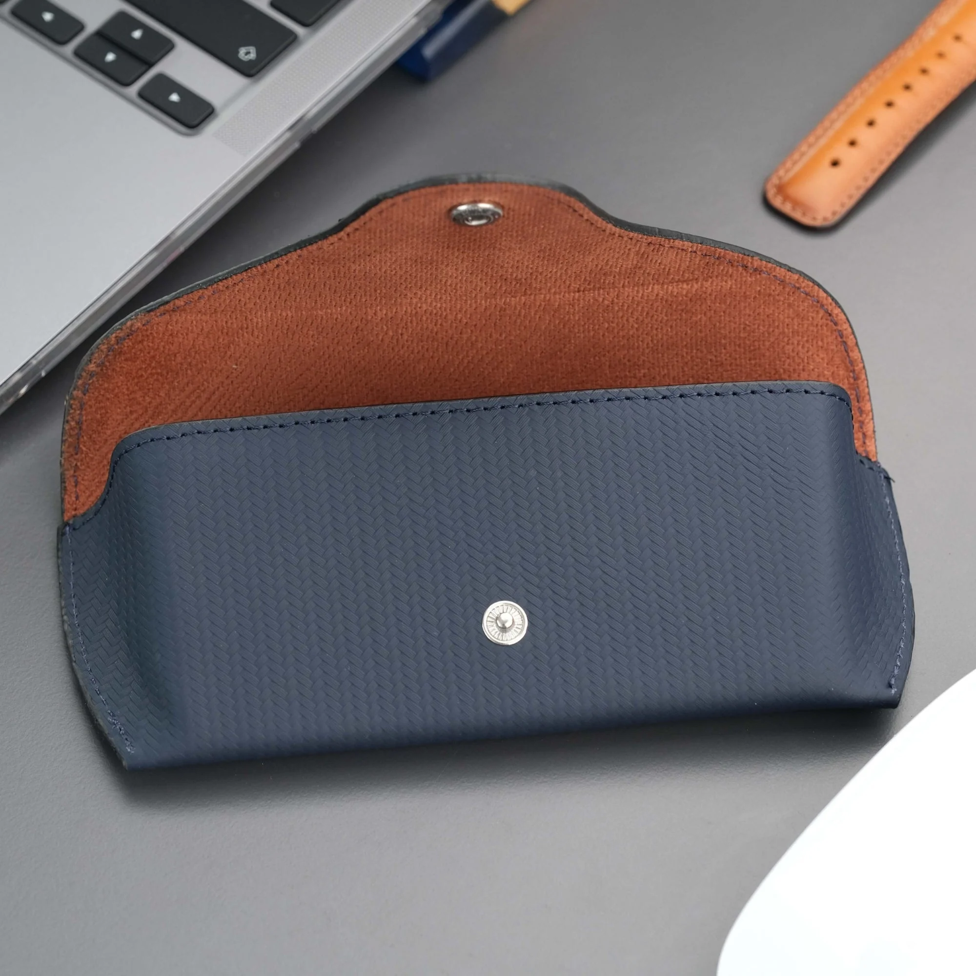 Rochester Full-Grain Leather Eyeglass Case - Image 30
