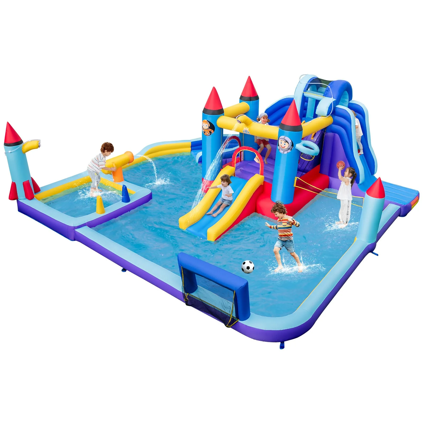 Rocket Theme Inflatable Water Slide Park - Image 3