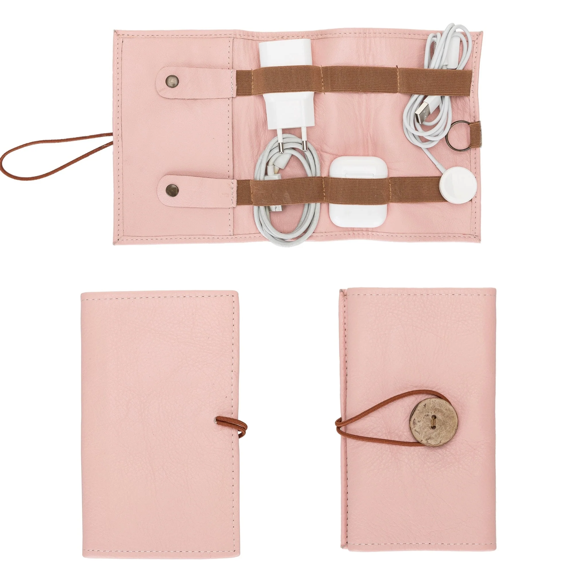 Salida Travel Pouch and Premium Leather Cable Organizer - Image 17