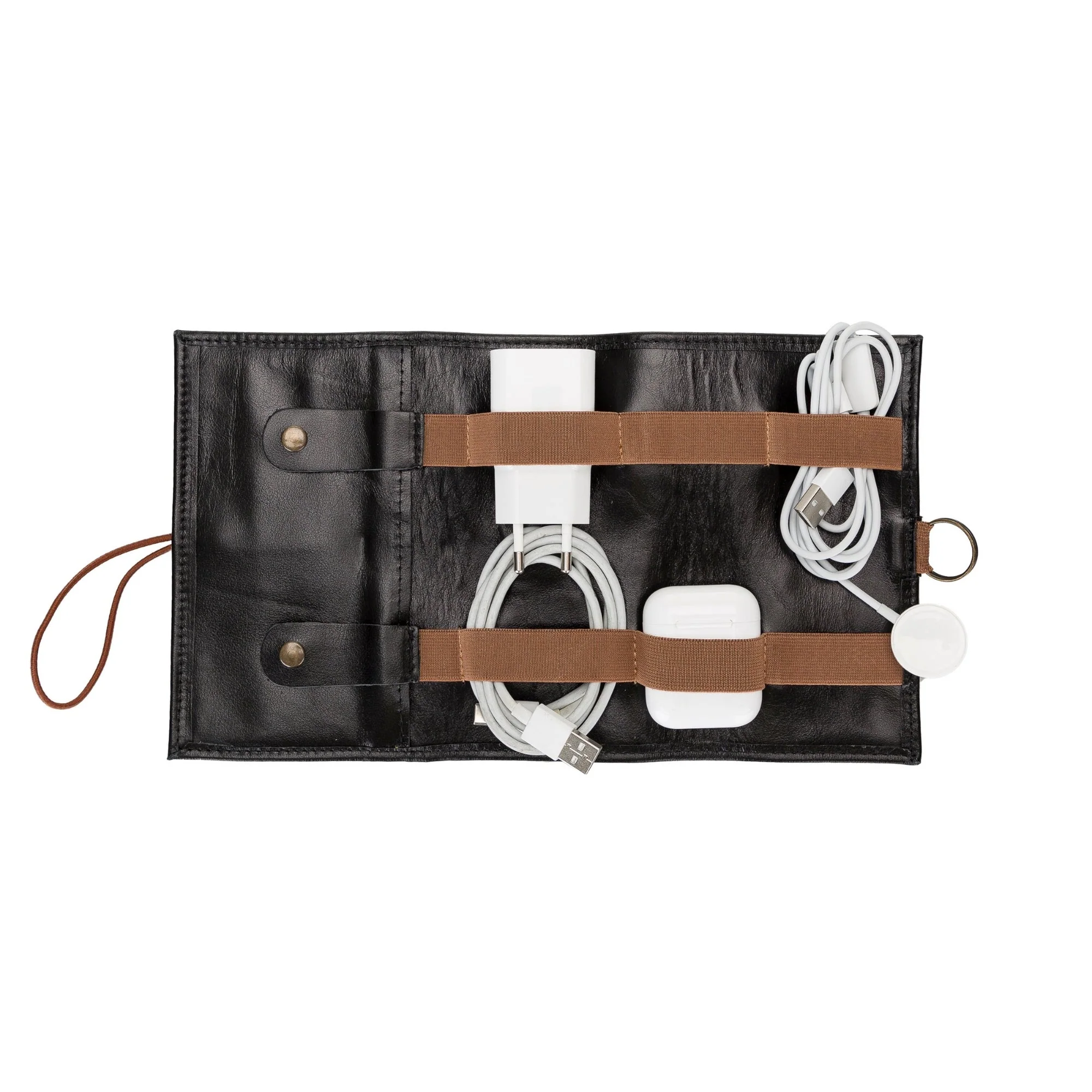 Salida Travel Pouch and Premium Leather Cable Organizer - Image 2