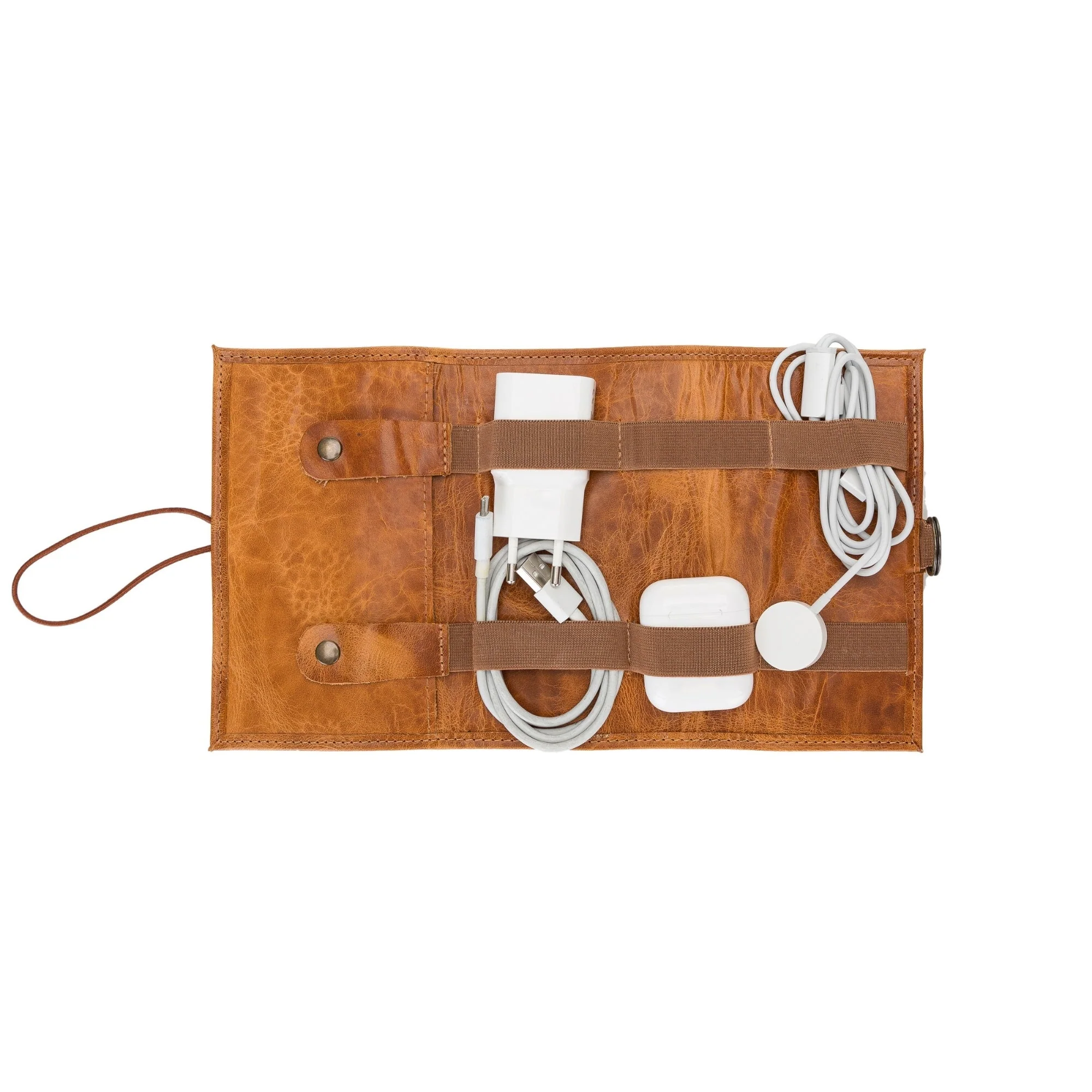 Salida Travel Pouch and Premium Leather Cable Organizer - Image 26