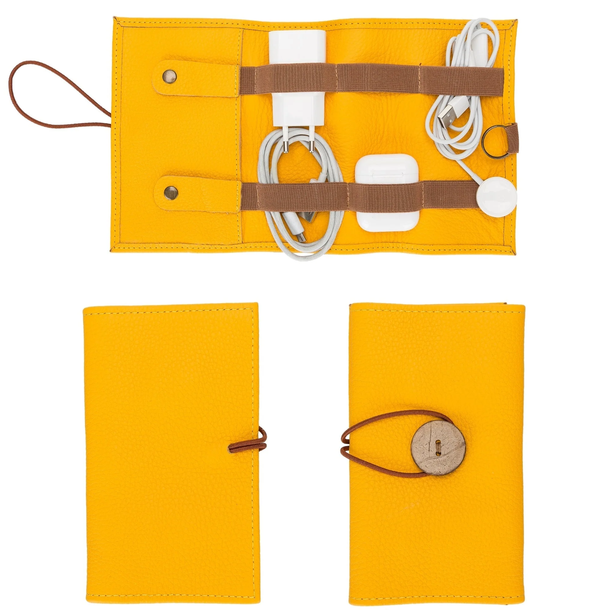 Salida Travel Pouch and Premium Leather Cable Organizer - Image 33