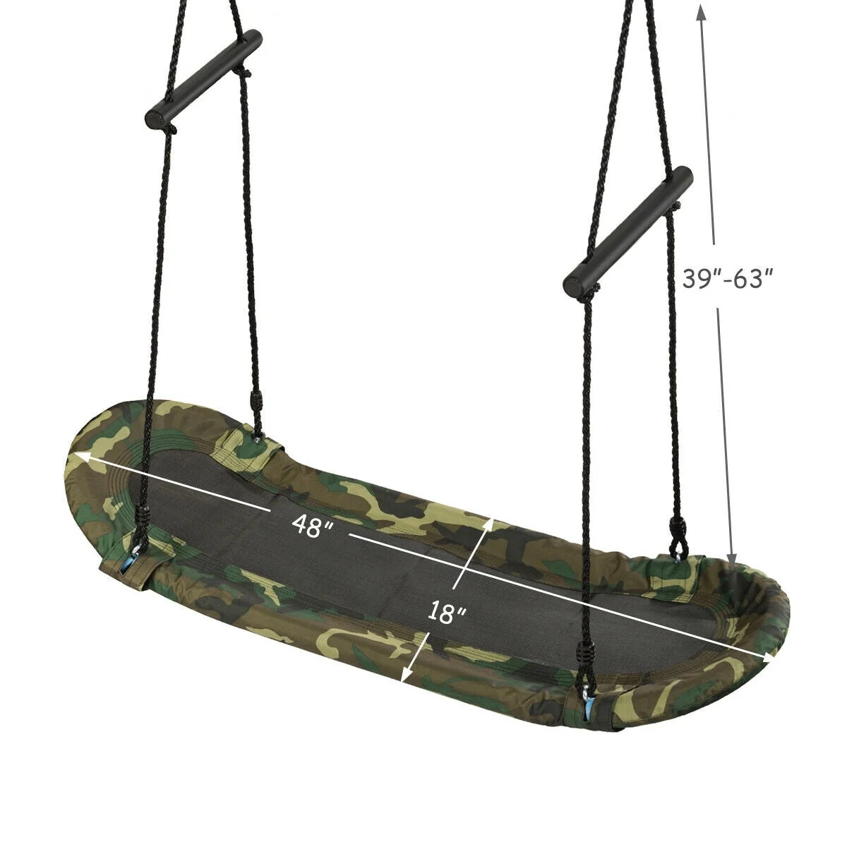Saucer Tree Swing Surf Kids Outdoor Adjustable Swing Set - Image 4