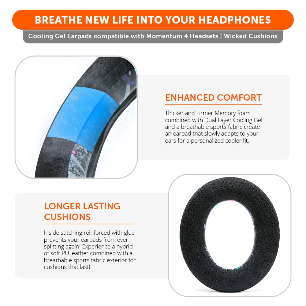 Sennheiser Momentum 4 Earpads - WC FreeZe Cooling Gel - Image 7