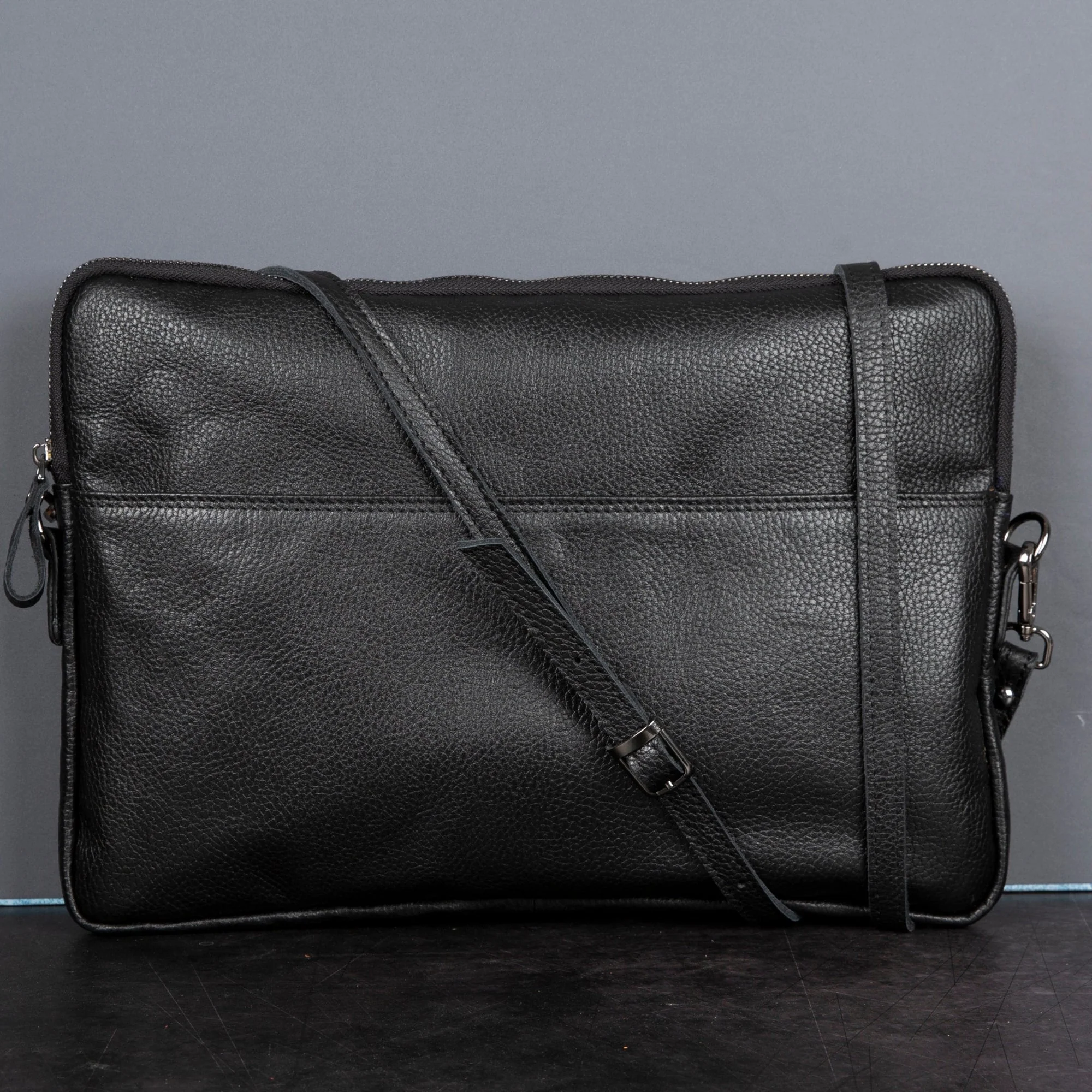 Seward Leather Laptop Bag with Shoulder Strap - MacBook Sleeve 14" & 16" - Image 13
