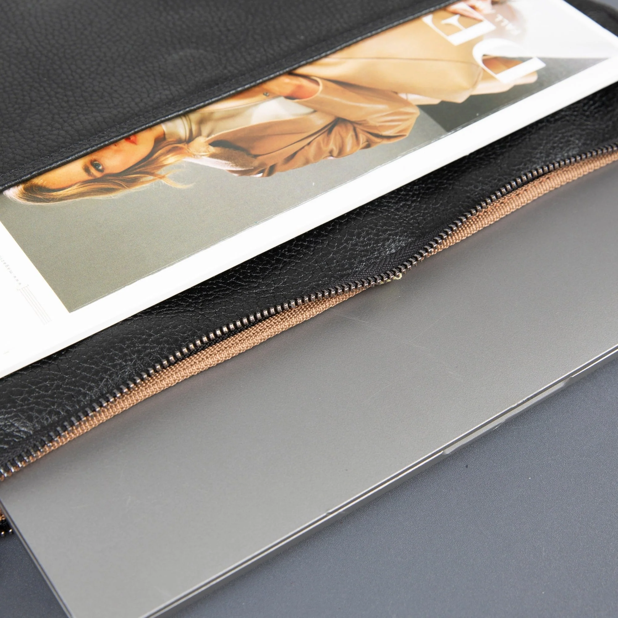 Seward Leather Laptop Bag with Shoulder Strap - MacBook Sleeve 14" & 16" - Image 15